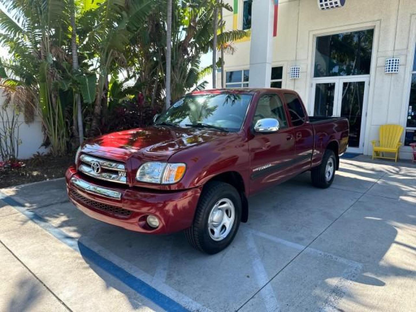 2003 Salsa Red Pearl /Gray Toyota Tundra SR5 1 OWNER FL TITLE 31 SERVICES (5TBRT34163S) with an 4.7L DOHC EFI 32-Valve V8 i-Force Engine engine, Automatic transmission, located at 4701 North Dixie Hwy, Pompano Beach, FL, 33064, (954) 422-2889, 26.240938, -80.123474 - 2003 TOYOTA TUNDRA SR5 VIN: 5TBRT34163S368762 4 DOOR EXTENDED CAB PICKUP 4.7L V8 F DOHC 32V GASOLINE REAR WHEEL DRIVE Highlighted Features Bed Liner Cloth Seats ABS Brakes Automatic Transmission Power Locks AM/FM Stereo CD Audio Power Mirrors Air Conditioning Cassette Player Power Windows Presenting - Photo#3