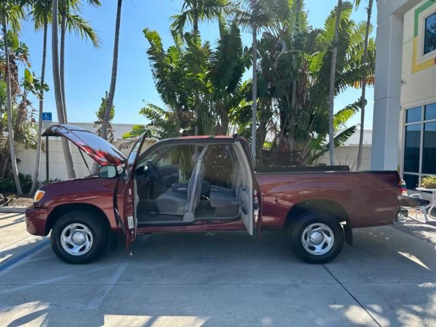 2003 Salsa Red Pearl /Gray Toyota Tundra SR5 1 OWNER FL TITLE 31 SERVICES (5TBRT34163S) with an 4.7L DOHC EFI 32-Valve V8 i-Force Engine engine, Automatic transmission, located at 4701 North Dixie Hwy, Pompano Beach, FL, 33064, (954) 422-2889, 26.240938, -80.123474 - 2003 TOYOTA TUNDRA SR5 VIN: 5TBRT34163S368762 4 DOOR EXTENDED CAB PICKUP 4.7L V8 F DOHC 32V GASOLINE REAR WHEEL DRIVE Highlighted Features Bed Liner Cloth Seats ABS Brakes Automatic Transmission Power Locks AM/FM Stereo CD Audio Power Mirrors Air Conditioning Cassette Player Power Windows Presenting - Photo#8