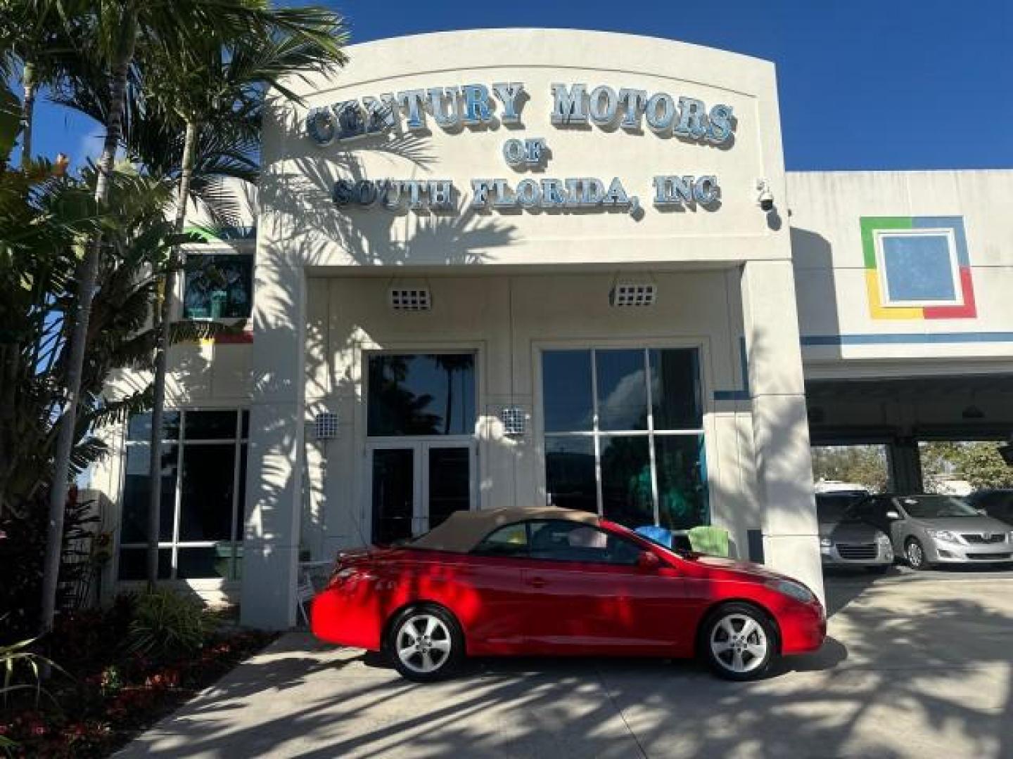 2004 Absolutely Red /Dark Stone Toyota Camry Solara 1 FL SLE LOW MILES 17,713 (4T1FA38P74U) with an 3.3L DOHC SMPI VVT-i 24-Valve V6 Engine engine, Automatic transmission, located at 4701 North Dixie Hwy, Pompano Beach, FL, 33064, (954) 422-2889, 26.240938, -80.123474 - OUR WEBPAGE FLORIDACARS1.COM HAS OVER 100 PHOTOS AND FREE CARFAX LINK 2004 TOYOTA CAMRY SOLARA SLE V6 VIN: 4T1FA38P74U024669 4 T 1 F A 3 8 P 7 4 U 0 2 4 6 6 9 CONVERTIBLE 3.3L V6 F DOHC 24V 29 MPG GASOLINE FRONT WHEEL DRIVE Top Features Alloy Wheels Leather Seats Front Seat Heaters Satellite Radio R - Photo#0