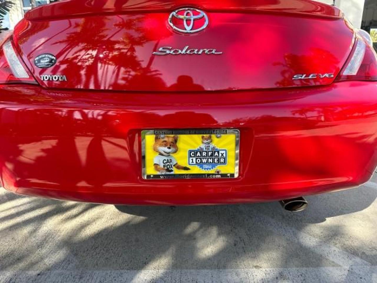 2004 Absolutely Red /Dark Stone Toyota Camry Solara 1 FL SLE LOW MILES 17,713 (4T1FA38P74U) with an 3.3L DOHC SMPI VVT-i 24-Valve V6 Engine engine, Automatic transmission, located at 4701 North Dixie Hwy, Pompano Beach, FL, 33064, (954) 422-2889, 26.240938, -80.123474 - OUR WEBPAGE FLORIDACARS1.COM HAS OVER 100 PHOTOS AND FREE CARFAX LINK 2004 TOYOTA CAMRY SOLARA SLE V6 VIN: 4T1FA38P74U024669 4 T 1 F A 3 8 P 7 4 U 0 2 4 6 6 9 CONVERTIBLE 3.3L V6 F DOHC 24V 29 MPG GASOLINE FRONT WHEEL DRIVE Top Features Alloy Wheels Leather Seats Front Seat Heaters Satellite Radio R - Photo#52