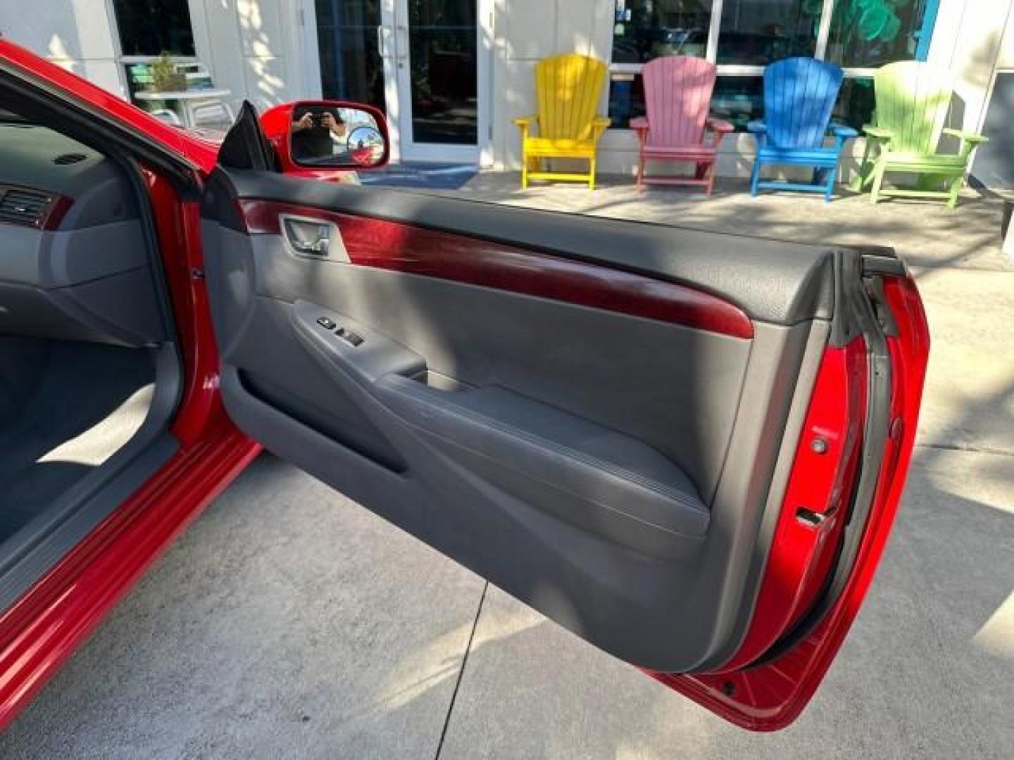 2004 Absolutely Red /Dark Stone Toyota Camry Solara 1 FL SLE LOW MILES 17,713 (4T1FA38P74U) with an 3.3L DOHC SMPI VVT-i 24-Valve V6 Engine engine, Automatic transmission, located at 4701 North Dixie Hwy, Pompano Beach, FL, 33064, (954) 422-2889, 26.240938, -80.123474 - OUR WEBPAGE FLORIDACARS1.COM HAS OVER 100 PHOTOS AND FREE CARFAX LINK 2004 TOYOTA CAMRY SOLARA SLE V6 VIN: 4T1FA38P74U024669 4 T 1 F A 3 8 P 7 4 U 0 2 4 6 6 9 CONVERTIBLE 3.3L V6 F DOHC 24V 29 MPG GASOLINE FRONT WHEEL DRIVE Top Features Alloy Wheels Leather Seats Front Seat Heaters Satellite Radio R - Photo#66