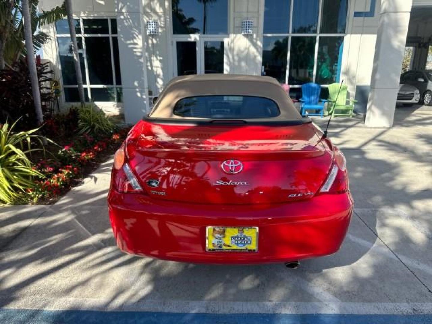 2004 Absolutely Red /Dark Stone Toyota Camry Solara 1 FL SLE LOW MILES 17,713 (4T1FA38P74U) with an 3.3L DOHC SMPI VVT-i 24-Valve V6 Engine engine, Automatic transmission, located at 4701 North Dixie Hwy, Pompano Beach, FL, 33064, (954) 422-2889, 26.240938, -80.123474 - OUR WEBPAGE FLORIDACARS1.COM HAS OVER 100 PHOTOS AND FREE CARFAX LINK 2004 TOYOTA CAMRY SOLARA SLE V6 VIN: 4T1FA38P74U024669 4 T 1 F A 3 8 P 7 4 U 0 2 4 6 6 9 CONVERTIBLE 3.3L V6 F DOHC 24V 29 MPG GASOLINE FRONT WHEEL DRIVE Top Features Alloy Wheels Leather Seats Front Seat Heaters Satellite Radio R - Photo#6