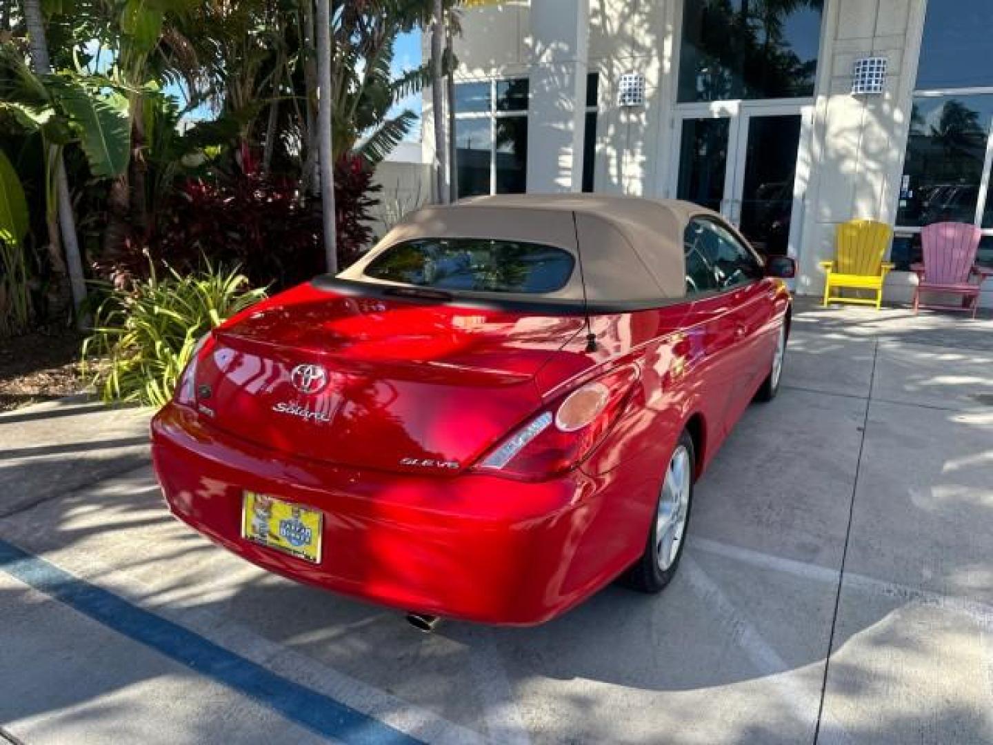 2004 Absolutely Red /Dark Stone Toyota Camry Solara 1 FL SLE LOW MILES 17,713 (4T1FA38P74U) with an 3.3L DOHC SMPI VVT-i 24-Valve V6 Engine engine, Automatic transmission, located at 4701 North Dixie Hwy, Pompano Beach, FL, 33064, (954) 422-2889, 26.240938, -80.123474 - OUR WEBPAGE FLORIDACARS1.COM HAS OVER 100 PHOTOS AND FREE CARFAX LINK 2004 TOYOTA CAMRY SOLARA SLE V6 VIN: 4T1FA38P74U024669 4 T 1 F A 3 8 P 7 4 U 0 2 4 6 6 9 CONVERTIBLE 3.3L V6 F DOHC 24V 29 MPG GASOLINE FRONT WHEEL DRIVE Top Features Alloy Wheels Leather Seats Front Seat Heaters Satellite Radio R - Photo#7