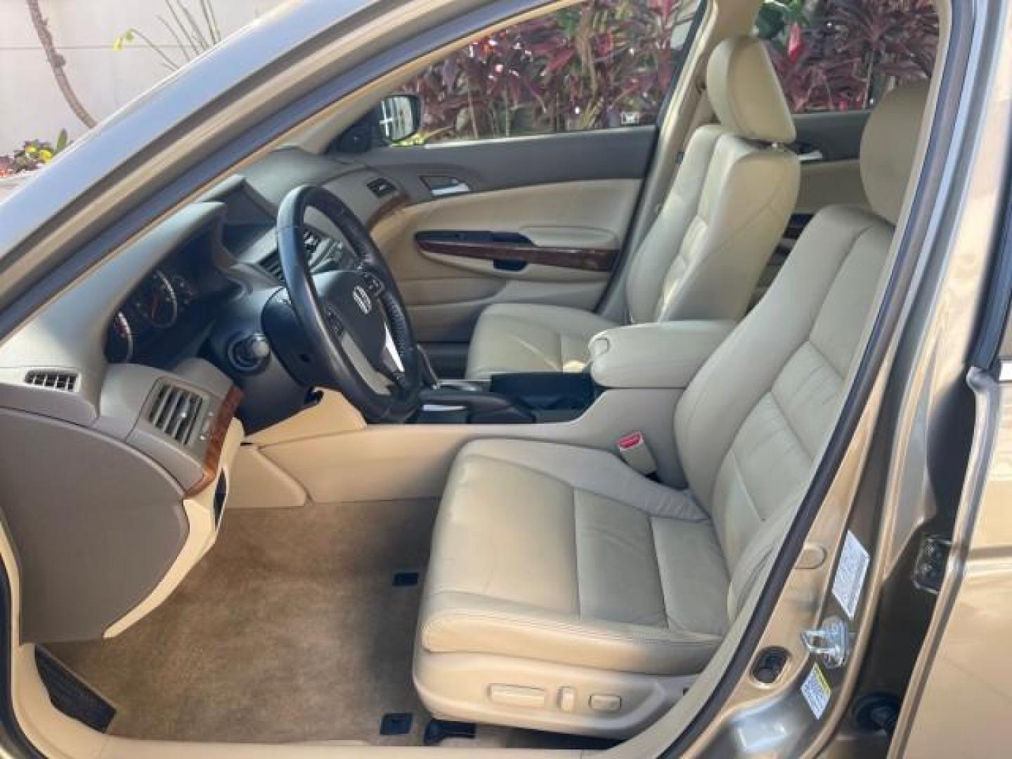 2009 Bold Beige Metallic /Ivory Honda Accord Sdn EX-L LOW MILES 31,501 (1HGCP26819A) with an 2.4L DOHC MPFI 16-Valve i-VTEC I4 Engine engine, Automatic transmission, located at 4701 North Dixie Hwy, Pompano Beach, FL, 33064, (954) 422-2889, 26.240938, -80.123474 - OUR WEBPAGE FLORIDACARS1.COM HAS OVER 100 PHOTOS AND FREE CARFAX LINK 2009 HONDA ACCORD EX-L VIN: 1HGCP26819A145607 1 H G C P 2 6 8 1 9 A 1 4 5 6 0 7 SEDAN 4 DR 2.4L I4 F DOHC 16V 31 MPG GASOLINE FRONT WHEEL DRIVE Top Features Alloy Wheels Satellite Radio Ready Front Seat Heaters Sunroof(s) Leather - Photo#10
