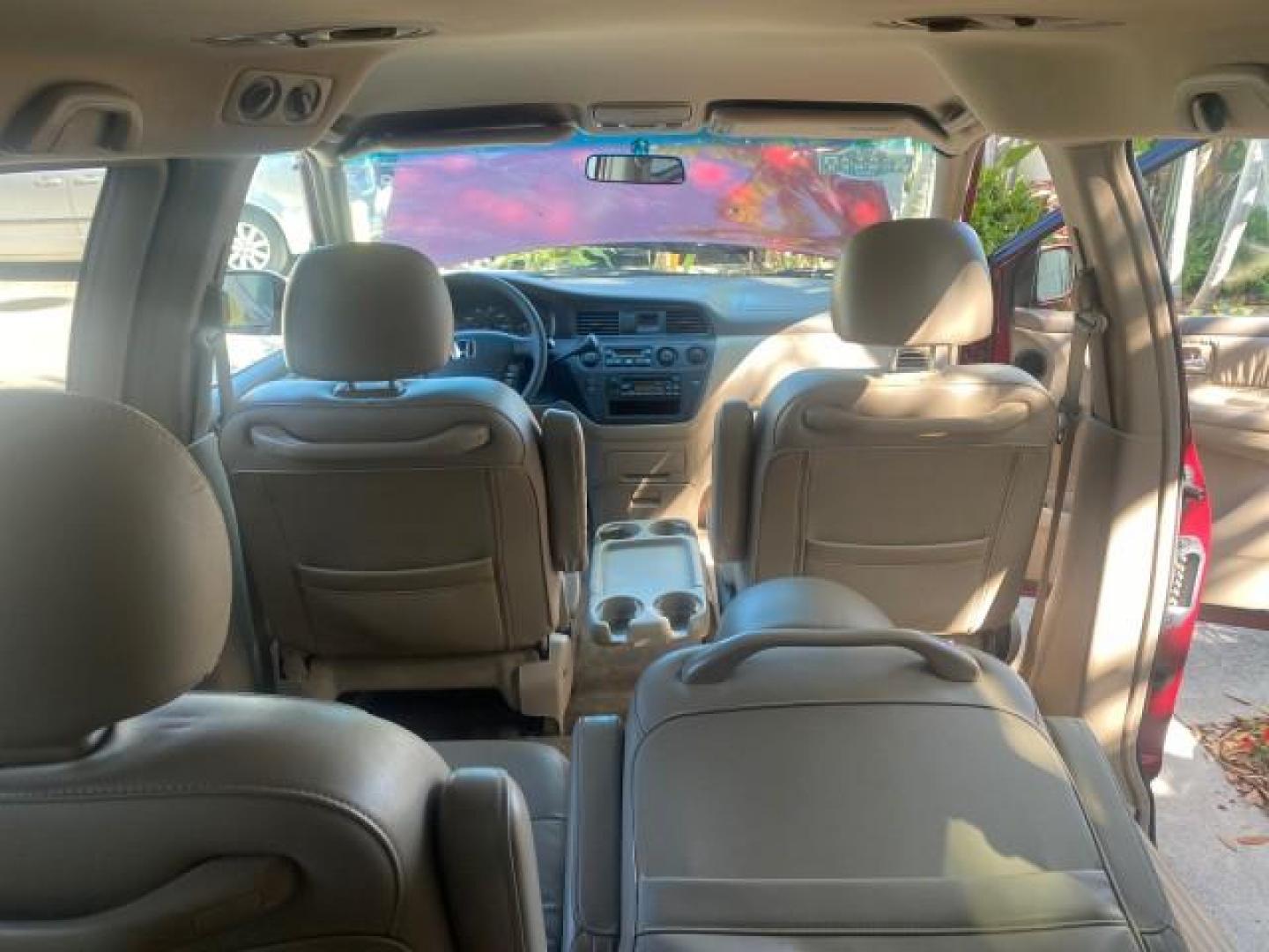 2004 Redrock Pearl /Ivory Honda Odyssey EX-L 1 OWNER FL LOW MILES 59,680 (5FNRL18994B) with an 3.5L SOHC MPFI 24-Valve VTEC V6 Engine engine, Automatic transmission, located at 4701 North Dixie Hwy, Pompano Beach, FL, 33064, (954) 422-2889, 26.240938, -80.123474 - OUR WEBPAGE FLORIDACARS1.COM HAS OVER 100 PHOTOS AND FREE CARFAX LINK 2004 HONDA ODYSSEY EX-L NO RECALLS VIN: 5FNRL18994B039314 5 F N R L 1 8 9 9 4 B 0 3 9 3 1 4 VAN 3.5L V6 F SOHC GASOLINE FRONT WHEEL DRIVE Alloy Wheels Quad Seats Fold-Away Third Row Rear Air Conditioning Leather Seats Third Row Se - Photo#94