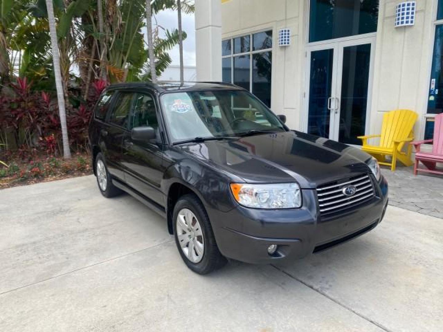 2008 Dark Gray Metallic /Graphite Gray Subaru Forester (Natl) X SW1 OWNER 39 SERVICES AWD (JF1SG63678H) with an 2.5L SOHC SMPI 16-Valve 4-Cyl Boxer Engine engine, Automatic transmission, located at 4701 North Dixie Hwy, Pompano Beach, FL, 33064, (954) 422-2889, 26.240938, -80.123474 - OUR WEBPAGE FLORIDACARS1.COM HAS OVER 100 PHOTOS AND FREE CARFAX LINK 2008 SUBARU FORESTER 2.5 X VIN: JF1SG63678H706067 J F 1 S G 6 3 6 7 8 H 7 0 6 0 6 7 4 DOOR WAGON/SPORT UTILITY 2.5L H4 F SOHC 16V GASOLINE 26 MPG ALL WHEEL DRIVE Highlighted Features ABS Brakes Automatic Transmission Power Locks R - Photo#1