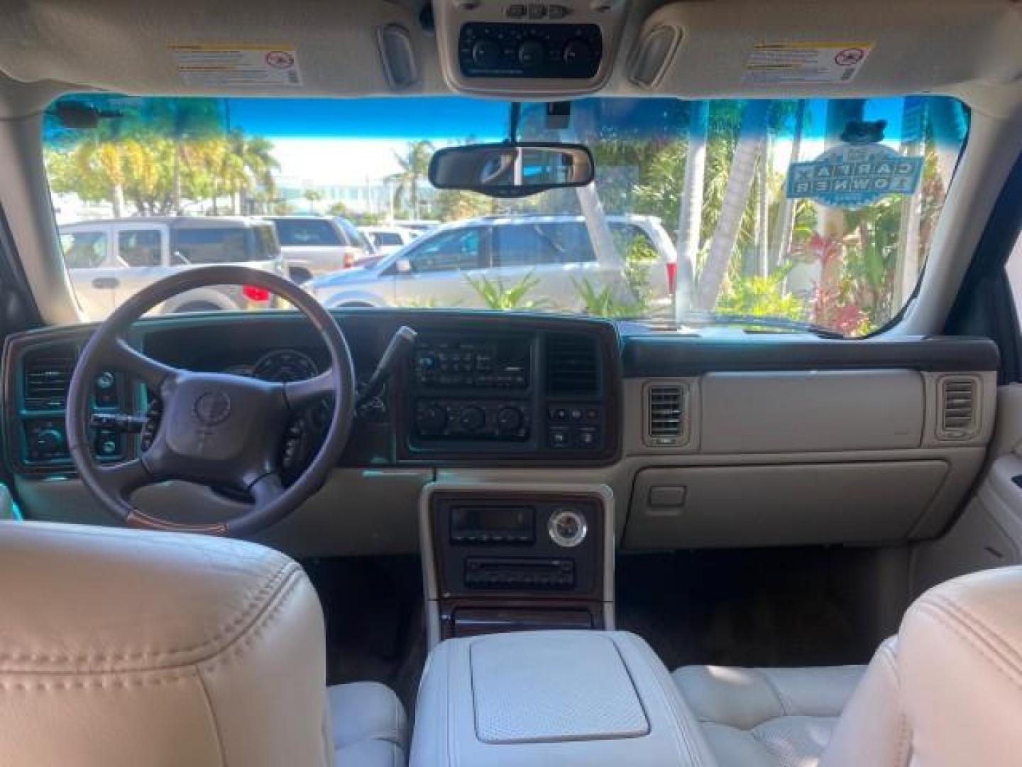 2002 Silver Sand /Shale Cadillac Escalade AWD I OWNER NO ACCIDENTS (1GYEK63N72R) with an 6.0L Vortec 1000 SFI V8 HO Engine engine, Automatic transmission, located at 4701 North Dixie Hwy, Pompano Beach, FL, 33064, (954) 422-2889, 26.240938, -80.123474 - OUR WEBPAGE FLORIDACARS1.COM HAS OVER 100 PHOTOS AND FREE CARFAX LINK 2002 CADILLAC ESCALADE VIN: 1GYEK63N72R215443 1 G Y E K 6 3 N 7 2 R 2 1 5 4 4 3 4 DOOR WAGON/SPORT UTILITY 6.0L V8 F GASOLINE ALL WHEEL DRIVE Top Features Alloy Wheels Running Boards Bed Liner Tow Hitch Cloth Seats Basic Features - Photo#64