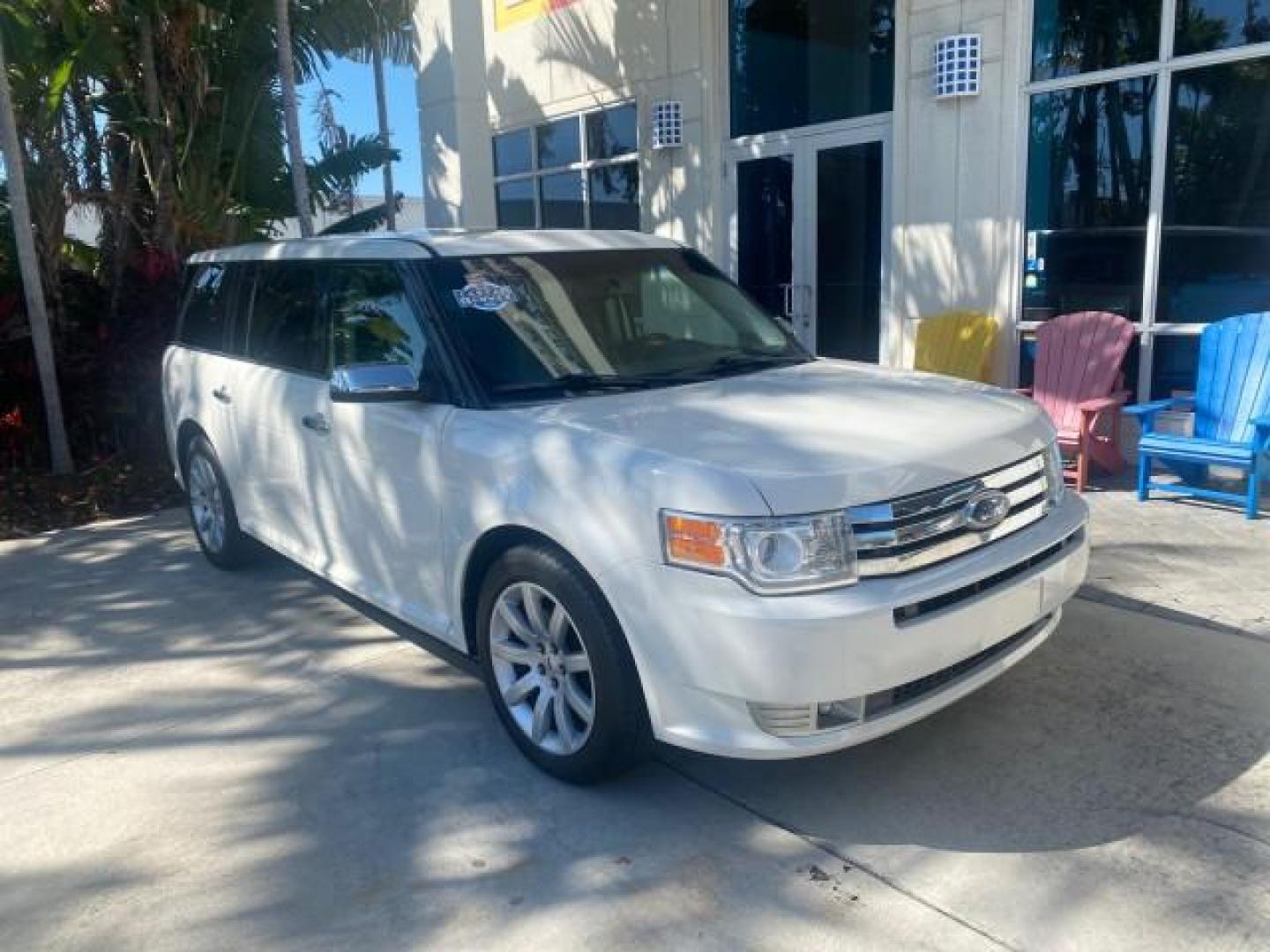 2009 White Suede /Medium Light Stone Ford Flex Limited LEATHER SUNROOF (2FMDK53C99B) with an 3.5L V6 Duratec Engine engine, Automatic transmission, located at 4701 North Dixie Hwy, Pompano Beach, FL, 33064, (954) 422-2889, 26.240938, -80.123474 - OUR WEBPAGE FLORIDACARS1.COM HAS OVER 100 PHOTOS AND FREE CARFAX LINK 2009 FORD FLEX VIN: 2FMDK53C99BA12573 4 DOOR LIMITED FWD 3.5L V6 DURATEC ENGINE GASOLINE FRONT WHEEL DRIVE Highlighted Features Bed Liner Cloth Seats ABS Brakes Automatic Transmission Power Locks AM/FM Stereo CD Audio Power Mirror - Photo#1