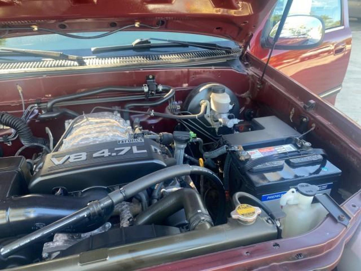 2003 Salsa Red Pearl /Gray Toyota Tundra SR5 LOW MILES 76,363 4.7 V8 (5TBRT34133S) with an 4.7L DOHC EFI 32-Valve V8 i-Force Engine engine, Automatic transmission, located at 4701 North Dixie Hwy, Pompano Beach, FL, 33064, (954) 422-2889, 26.240938, -80.123474 - OUR WEBPAGE FLORIDACARS1.COM HAS OVER 100 PHOTOS AND FREE CARFAX LINK 2003 TOYOTA TUNDRA SR5 CAMPER TOP WONT LAST IN STOCK VIN: 5TBRT34133S335959 5 T B R T 3 4 1 3 3 S 3 3 5 9 5 9 4 DOOR EXTENDED CAB PICKUP 4.7L V8 F DOHC 32V THE BEST GASOLINE REAR WHEEL DRIVE TOW PKG Top Features Alloy Wheels Leath - Photo#25