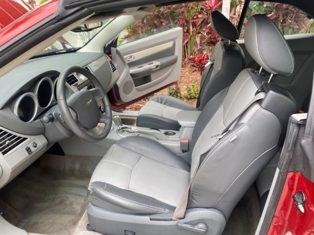 2008 Inferno Red Crystal /Dark/Light Slate Gray Chrysler Sebring FLORIDA 41 SERVICES CONVERTIBLE (1C3LC55R48N) with an 2.7L V6 Cylinder Engine engine, Automatic transmission, located at 4701 North Dixie Hwy, Pompano Beach, FL, 33064, (954) 422-2889, 26.240938, -80.123474 - OUR WEBPAGE FLORIDACARS1.COM HAS OVER 100 PHOTOS AND FREE CARFAX LINK 2008 CHRYSLER SEBRING TOURING VIN: 1C3LC55R48N657900 1 C 3 L C 5 5 R 4 8 N 6 5 7 9 0 0 CONVERTIBLE 2.7L V6 F DOHC 24V GASOLINE FRONT WHEEL DRIVE Top Features Alloy Wheels Satellite Radio Ready 2 Tone Leather Seats Soft Top Front S - Photo#10