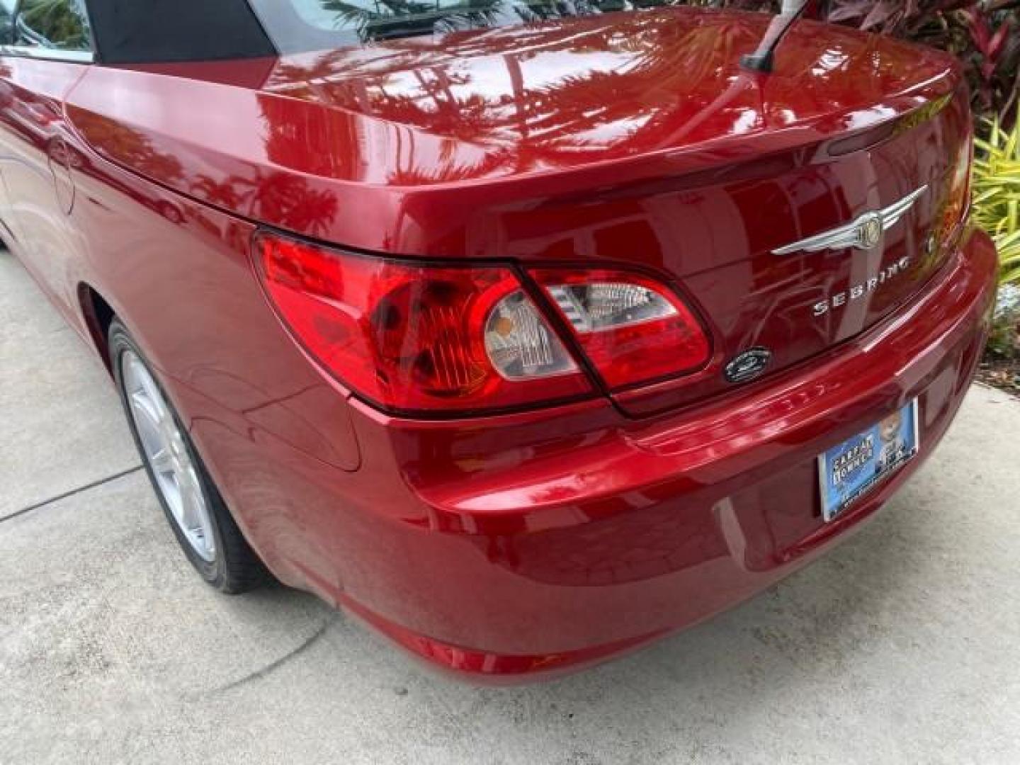 2008 Inferno Red Crystal /Dark/Light Slate Gray Chrysler Sebring FLORIDA 41 SERVICES CONVERTIBLE (1C3LC55R48N) with an 2.7L V6 Cylinder Engine engine, Automatic transmission, located at 4701 North Dixie Hwy, Pompano Beach, FL, 33064, (954) 422-2889, 26.240938, -80.123474 - OUR WEBPAGE FLORIDACARS1.COM HAS OVER 100 PHOTOS AND FREE CARFAX LINK 2008 CHRYSLER SEBRING TOURING VIN: 1C3LC55R48N657900 1 C 3 L C 5 5 R 4 8 N 6 5 7 9 0 0 CONVERTIBLE 2.7L V6 F DOHC 24V GASOLINE FRONT WHEEL DRIVE Top Features Alloy Wheels Satellite Radio Ready 2 Tone Leather Seats Soft Top Front S - Photo#70