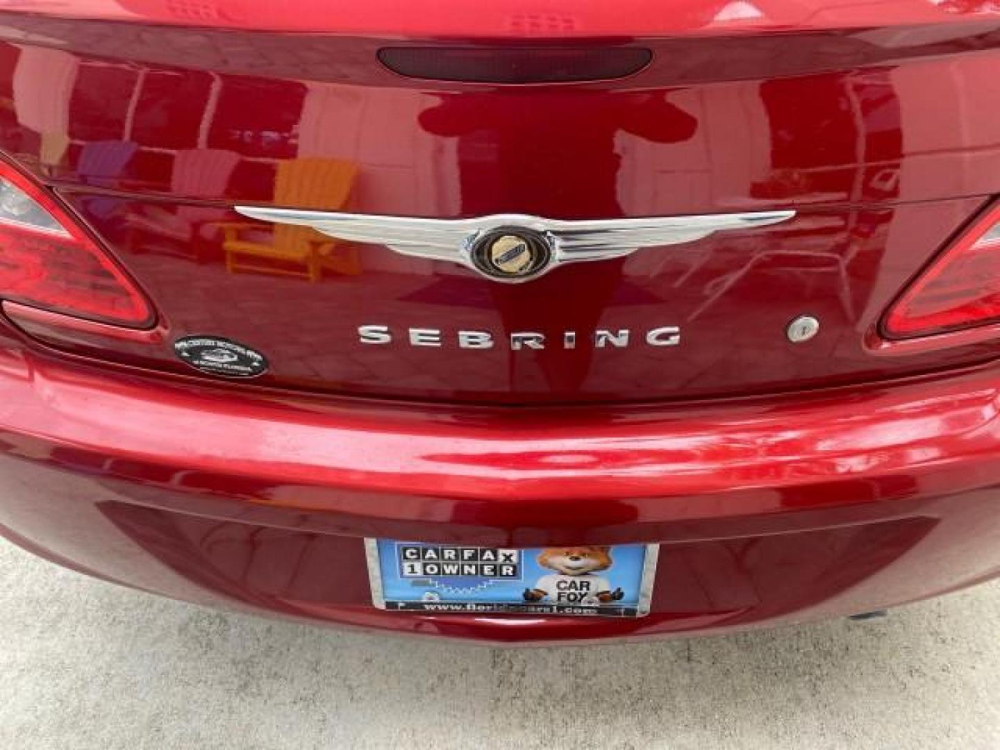 2008 Inferno Red Crystal /Dark/Light Slate Gray Chrysler Sebring FLORIDA 41 SERVICES CONVERTIBLE (1C3LC55R48N) with an 2.7L V6 Cylinder Engine engine, Automatic transmission, located at 4701 North Dixie Hwy, Pompano Beach, FL, 33064, (954) 422-2889, 26.240938, -80.123474 - OUR WEBPAGE FLORIDACARS1.COM HAS OVER 100 PHOTOS AND FREE CARFAX LINK 2008 CHRYSLER SEBRING TOURING VIN: 1C3LC55R48N657900 1 C 3 L C 5 5 R 4 8 N 6 5 7 9 0 0 CONVERTIBLE 2.7L V6 F DOHC 24V GASOLINE FRONT WHEEL DRIVE Top Features Alloy Wheels Satellite Radio Ready 2 Tone Leather Seats Soft Top Front S - Photo#76
