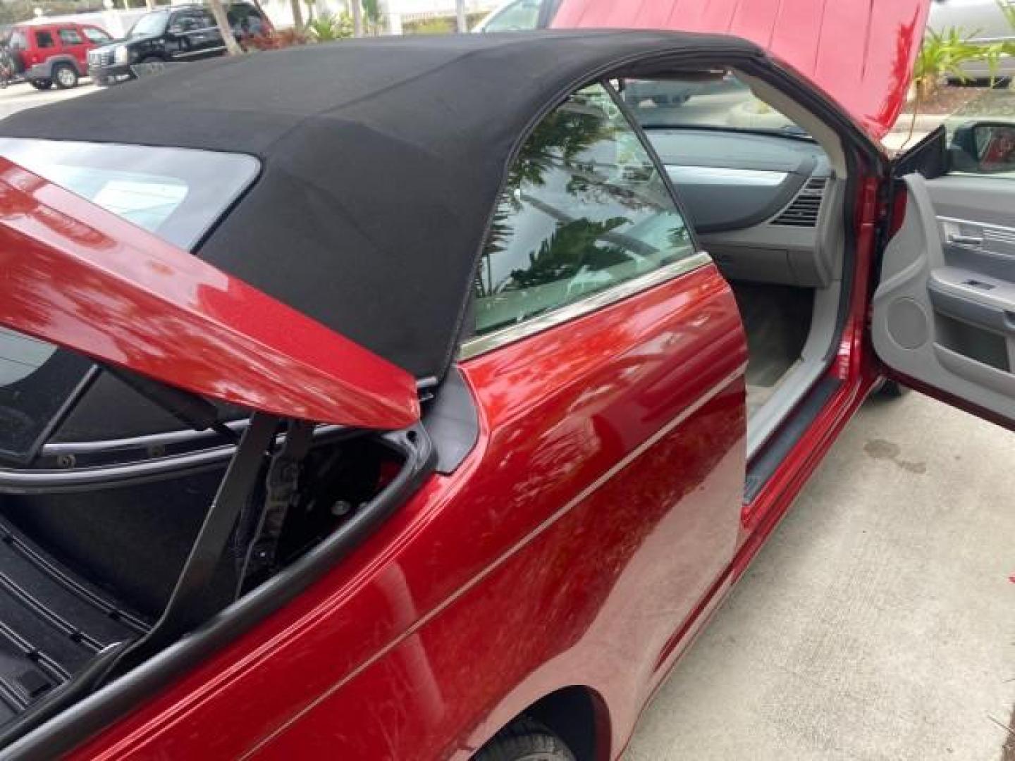 2008 Inferno Red Crystal /Dark/Light Slate Gray Chrysler Sebring FLORIDA 41 SERVICES CONVERTIBLE (1C3LC55R48N) with an 2.7L V6 Cylinder Engine engine, Automatic transmission, located at 4701 North Dixie Hwy, Pompano Beach, FL, 33064, (954) 422-2889, 26.240938, -80.123474 - OUR WEBPAGE FLORIDACARS1.COM HAS OVER 100 PHOTOS AND FREE CARFAX LINK 2008 CHRYSLER SEBRING TOURING VIN: 1C3LC55R48N657900 1 C 3 L C 5 5 R 4 8 N 6 5 7 9 0 0 CONVERTIBLE 2.7L V6 F DOHC 24V GASOLINE FRONT WHEEL DRIVE Top Features Alloy Wheels Satellite Radio Ready 2 Tone Leather Seats Soft Top Front S - Photo#80