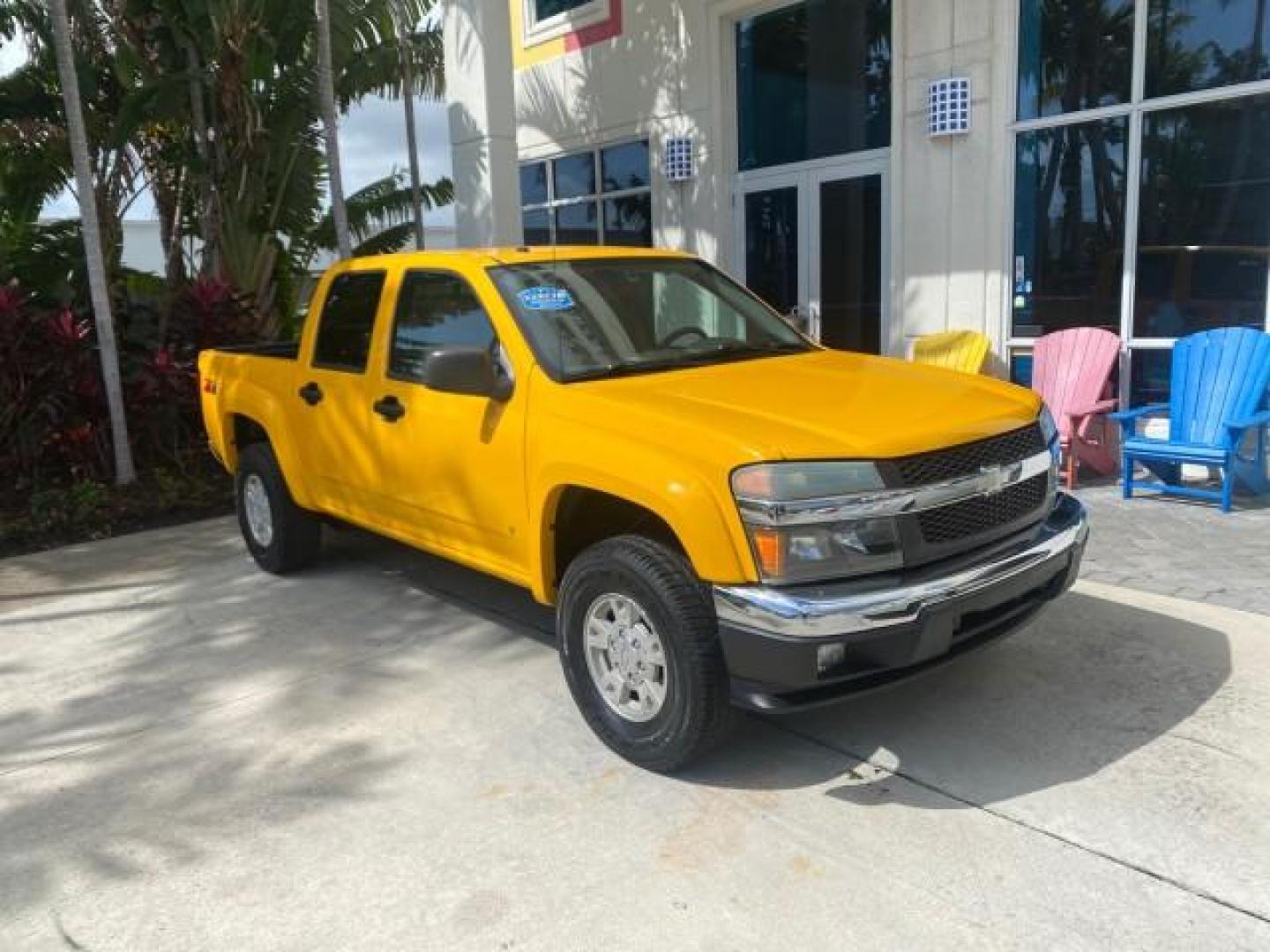 2006 Yellow /Light Cashmere Chevrolet Colorado LT FLORIDA LOW MILES 76.163 (1GCDS136768) with an 3.5L DOHC 5-Cyl MFI Engine engine, Automatic transmission, located at 4701 North Dixie Hwy, Pompano Beach, FL, 33064, (954) 422-2889, 26.240938, -80.123474 - OUR WEBPAGE FLORIDACARS1.COM HAS OVER 100 PHOTOS AND FREE CARFAX LINK 2006 CHEVROLET COLORADO LT Z71 VIN: 1GCDS136768220473 1 G C D S 1 3 6 7 6 8 2 2 0 4 7 3 CREW PICKUP 3.5L I5 F GASOLINE REAR WHEEL DRIVE Top Features Alloy Wheels Comfort Package Cloth Seats Convenience Package Basic Features ABS B - Photo#1