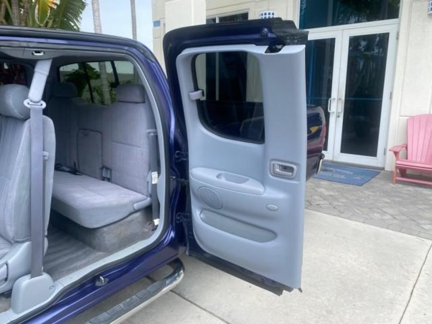2000 Stellar Blue Pearl /Gray Toyota Tundra V8 SR5 FLORIDA LIKE NEW (5TBRT3410YS) with an 4.7L DOHC EFI 32-Valve V8 i-Force Engine engine, Automatic transmission, located at 4701 North Dixie Hwy, Pompano Beach, FL, 33064, (954) 422-2889, 26.240938, -80.123474 - OUR WEBPAGE FLORIDACARS1.COM HAS OVER 100 PHOTOS AND FREE CARFAX LINK 2000 TOYOTA TUNDRA SR5 VIN: 5TBRT3410YS002335 5 T B R T 3 4 1 0 Y S 0 0 2 3 3 5 4 DOOR EXTENDED CAB PICKUP 4.7L V8 F DOHC 32V GASOLINE REAR WHEEL DRIVE Highlighted Features Bed Liner Cloth Seats ABS Brakes Automatic Transmission P - Photo#58