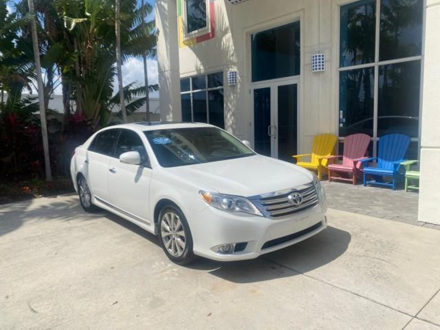2011 Blizzard Pearl /Ivory Toyota Avalon Sunroof Limited low miles 69,373 1 FL (4T1BK3DB8BU) with an 3.5L DOHC EFI 24-Valve V6 Engine engine, Automatic transmission, located at 4701 North Dixie Hwy, Pompano Beach, FL, 33064, (954) 422-2889, 26.240938, -80.123474 - OUR WEBPAGE FLORIDACARS1.COM HAS OVER 100 PHOTOS AND FREE CARFAX LINK 2011 TOYOTA AVALON LIMITED $ 36,435 NEW VIN: 4T1BK3DB8BU428356 4 T 1 B K 3 D B 8 B U 4 2 8 3 5 6 SEDAN 4 DR 3.5L V6 F DOHC 24V 29 mpg GASOLINE FRONT WHEEL DRIVE Top Features A/C Seat(s) Navigation System Alloy Wheels Power Hatch/D - Photo#1