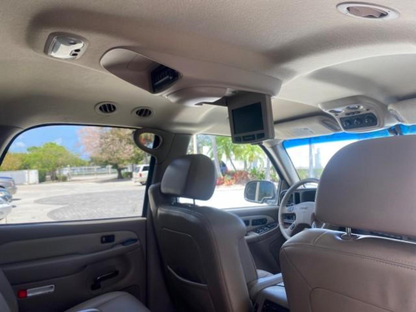 2003 Summit White /Sandstone GMC Yukon Denali 4WD 1 OWNER LOW MILES 65,248 (1GKEK63U03J) with an 6.0L Vortec 6000 V8 SFI Engine engine, Automatic transmission, located at 4701 North Dixie Hwy, Pompano Beach, FL, 33064, (954) 422-2889, 26.240938, -80.123474 - OUR WEBPAGE FLORIDACARS1.COM HAS OVER 100 PHOTOS AND FREE CARFAX LINK 2003 GMC YUKON DENALI 4WD $ 53,090 NEW! VIN: 1GKEK63U03J327650 1 G K E K 6 3 U 0 3 J 3 2 7 6 5 0 4 DOOR WAGON/SPORT UTILITY 6.0L V8 F GASOLINE ALL WHEEL DRIVE Top Features 4WD/AWD Rear Air Conditioning Alloy Wheels Rear Entertainm - Photo#94