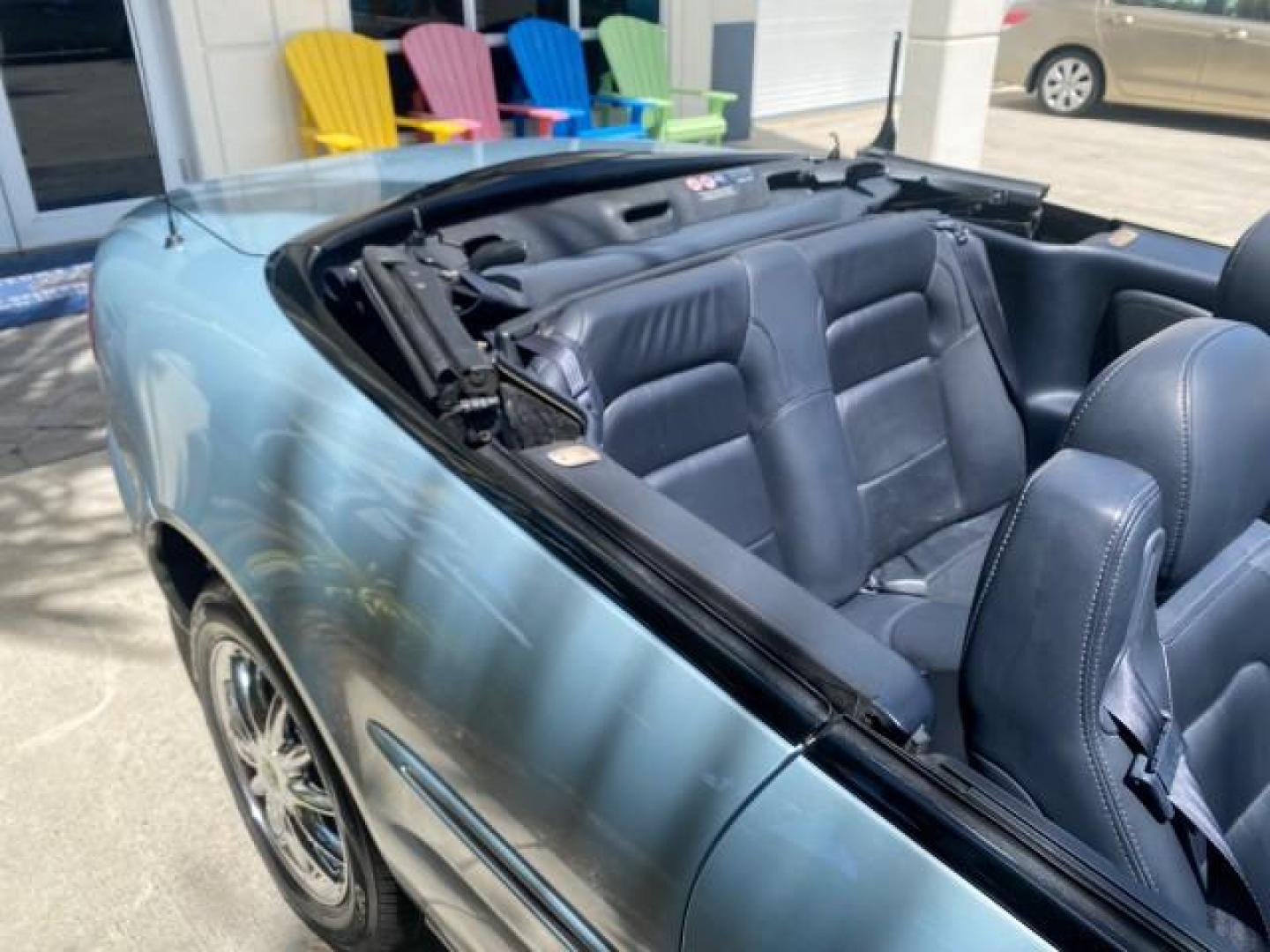 2002 Steel Blue Pearl /Deep Royal Blue Chrysler Sebring Limited 1 OWNER FL LOW MILES 37,932 (1C3EL65RX2N) with an 2.7L MFI DOHC 24-Valve V6 Engine engine, Automatic transmission, located at 4701 North Dixie Hwy, Pompano Beach, FL, 33064, (954) 422-2889, 26.240938, -80.123474 - OUR WEBPAGE FLORIDACARS1.COM HAS OVER 100 PHOTOS AND FREE CARFAX LINK 2002 CHRYSLER SEBRING LIMITED VIN: 1C3EL65RX2N127842 1 C 3 E L 6 5 R X 2 N 1 2 7 8 4 2 CONVERTIBLE 2.7L V6 F DOHC GASOLINE FRONT WHEEL DRIVE Top Features Alloy Wheels Soft Top Infinity Sound System Sunroof(s) Leather Seats Basic F - Photo#79