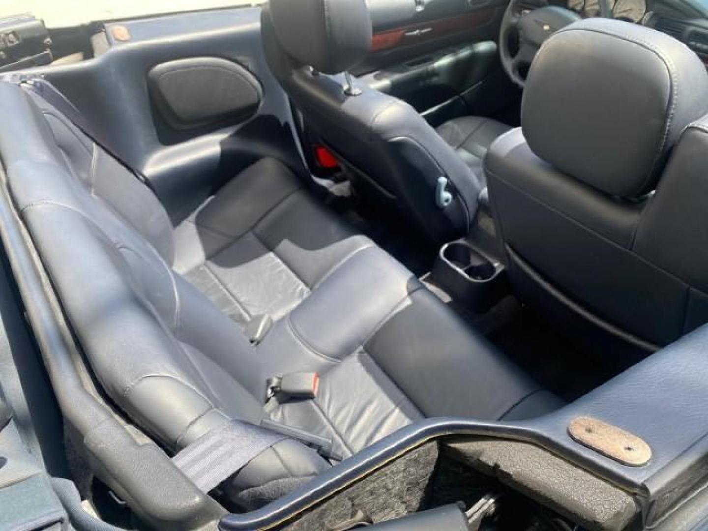 2002 Steel Blue Pearl /Deep Royal Blue Chrysler Sebring Limited 1 OWNER FL LOW MILES 37,932 (1C3EL65RX2N) with an 2.7L MFI DOHC 24-Valve V6 Engine engine, Automatic transmission, located at 4701 North Dixie Hwy, Pompano Beach, FL, 33064, (954) 422-2889, 26.240938, -80.123474 - OUR WEBPAGE FLORIDACARS1.COM HAS OVER 100 PHOTOS AND FREE CARFAX LINK 2002 CHRYSLER SEBRING LIMITED VIN: 1C3EL65RX2N127842 1 C 3 E L 6 5 R X 2 N 1 2 7 8 4 2 CONVERTIBLE 2.7L V6 F DOHC GASOLINE FRONT WHEEL DRIVE Top Features Alloy Wheels Soft Top Infinity Sound System Sunroof(s) Leather Seats Basic F - Photo#83