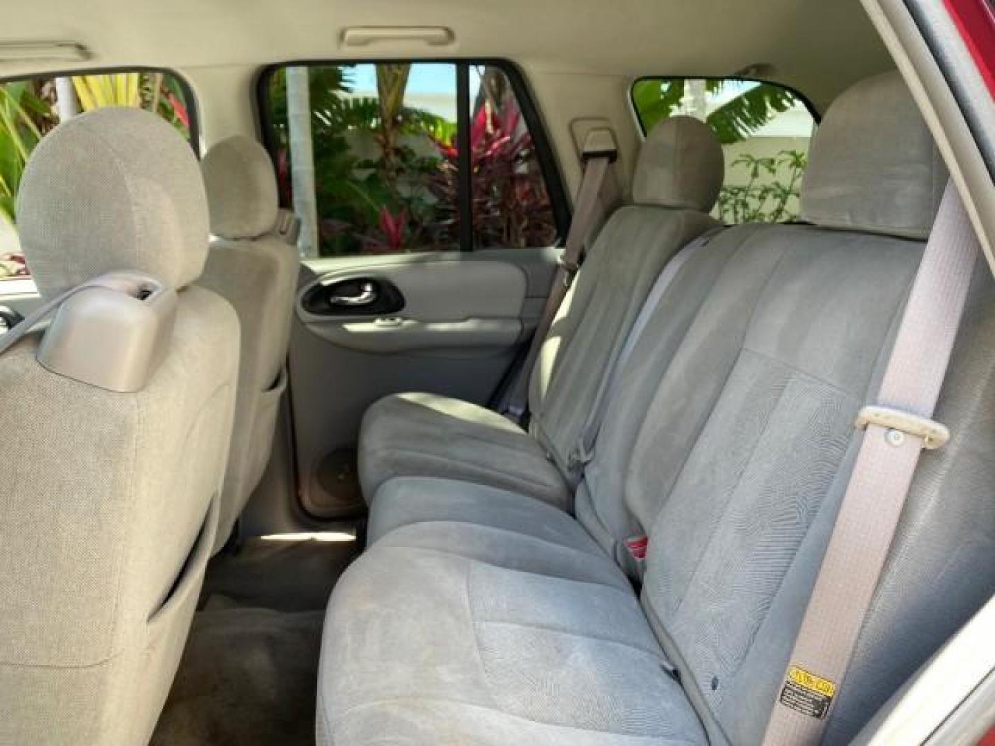 2005 Majestic Red Metallic /Light Gray Chevrolet TrailBlazer LS 39 SERVICES 1 OWNER (1GNDS13SX52) with an 4.2L Vortec 4200 SFI I6 Engine engine, Automatic transmission, located at 4701 North Dixie Hwy, Pompano Beach, FL, 33064, (954) 422-2889, 26.240938, -80.123474 - OUR WEBPAGE FLORIDACARS1.COM HAS OVER 100 PHOTOS AND FREE CARFAX LINK 2005 CHEVROLET TRAILBLAZER LS VIN: 1GNDS13SX52293455 1 G N D S 1 3 S X 5 2 2 9 3 4 5 5 4 DOOR WAGON/SPORT UTILITY 4.2L I6 F GASOLINE REAR WHEEL DRIVE TIRES LOOK NEW! Top Features Alloy Wheels Running Boards Cloth Seats Tow Hitch C - Photo#63