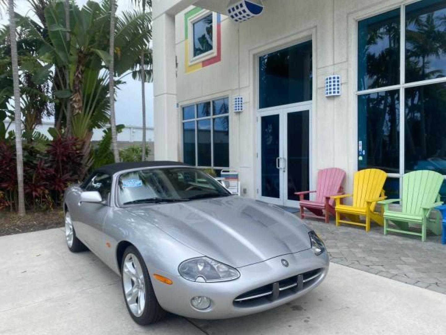 2004 Quartz /Charcoal Jaguar XK8 XK8 CONV LOW MILES 22,152 (SAJDA42CX42) with an 4.2L DOHC EFI 32-Valve Aluminum Alloy V8 Engine engine, Automatic transmission, located at 4701 North Dixie Hwy, Pompano Beach, FL, 33064, (954) 422-2889, 26.240938, -80.123474 - OUR WEBPAGE FLORIDACARS1.COM HAS OVER 100 PHOTOS AND FREE CARFAX LINK 2004 JAGUAR XK-SERIES XK8 $ 75,530 NEW VIN: SAJDA42CX42A37634 S A J D A 4 2 C X 4 2 A 3 7 6 3 4 CONVERTIBLE 4.2L V8 F DOHC GASOLINE REAR WHEEL DRIVE TOP WORKS GREAT! TIRES ARE LIKE NEW! Top Features Alloy Wheels Leather Seats Alpi - Photo#2