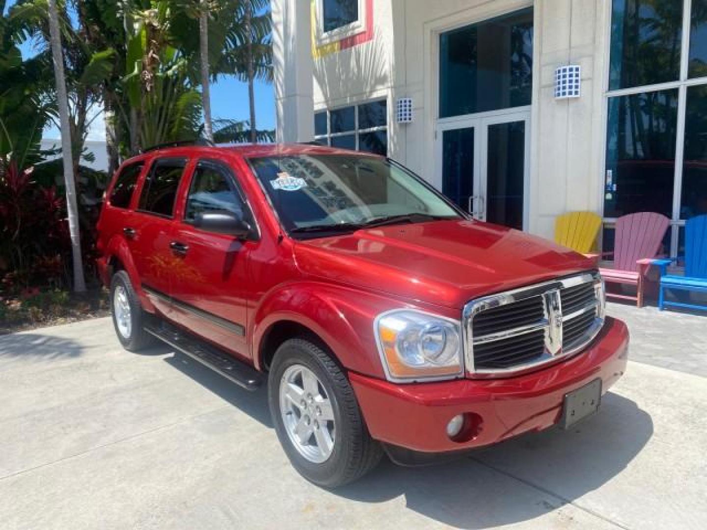 2006 Flame Red /Med Slate Gray Dodge Durango 3RD ROW SLT LOW MILES 34,957 (1D4HD48N06F) with an 4.7L V8 Magnum Engine engine, Automatic transmission, located at 4701 North Dixie Hwy, Pompano Beach, FL, 33064, (954) 422-2889, 26.240938, -80.123474 - OUR WEBPAGE FLORIDACARS1.COM HAS OVER 100 PHOTOS AND FREE CARFAX LINK 2006 DODGE DURANGO SLT 50 SERVICE RECORDS FULLY MAINTANED VIN: 1D4HD48N06F182662 1 D 4 H D 4 8 N 0 6 F 1 8 2 6 6 2 4 DOOR WAGON/SPORT UTILITY 4.7L V8 F OHV GASOLINE REAR WHEEL DRIVE Top Features Alloy Wheels Rear Entertainment Sys - Photo#1