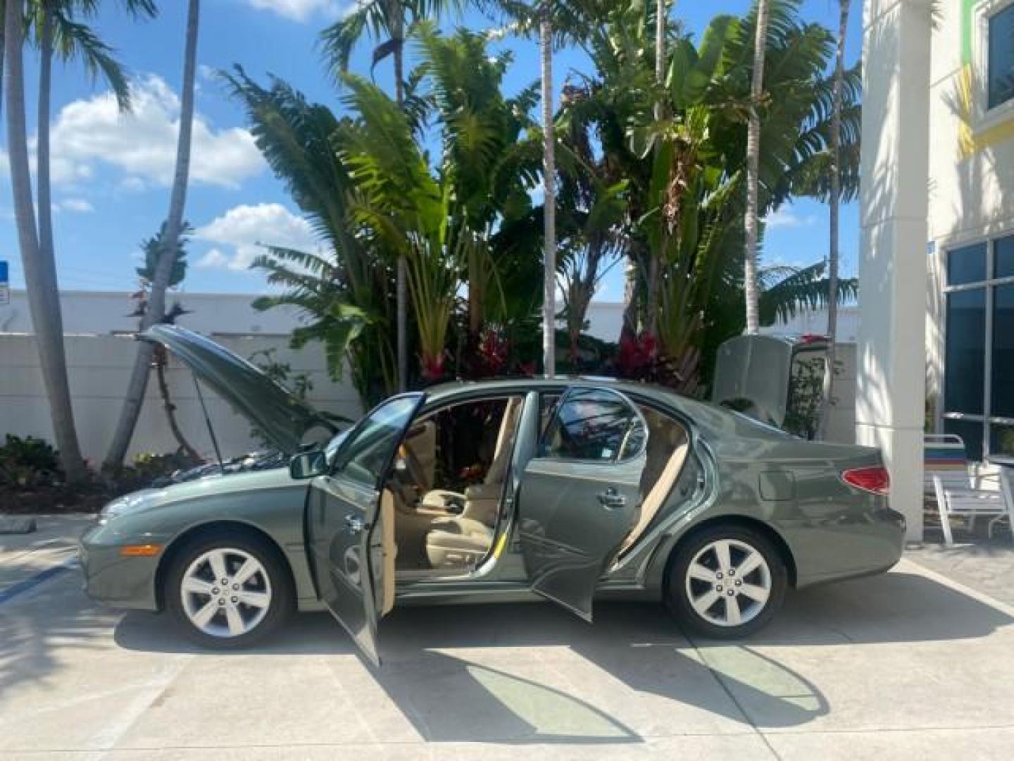 2005 Oasis Green Pearl /Ash Lexus ES 330 1 OWNER LOW MILES 62,870 (JTHBA30GX55) with an 3.3L DOHC EFI 24-Valve V6 Engine engine, Automatic transmission, located at 4701 North Dixie Hwy, Pompano Beach, FL, 33064, (954) 422-2889, 26.240938, -80.123474 - OUR WEBPAGE FLORIDACARS1.COM HAS OVER 100 PHOTOS AND FREE CARFAX LINK 2005 LEXUS ES 330 SUNROOF LOADED NON SMOKERS VIN: JTHBA30GX55134432 J T H B A 3 0 G X 5 5 1 3 4 4 3 2 SEDAN 4 DR 3.3L V6 F 24V GASOLINE 29 MPG FRONT WHEEL DRIVE Top Features A/C Seat(s) Mark Levinson Sound Alloy Wheels Memory Seat - Photo#8