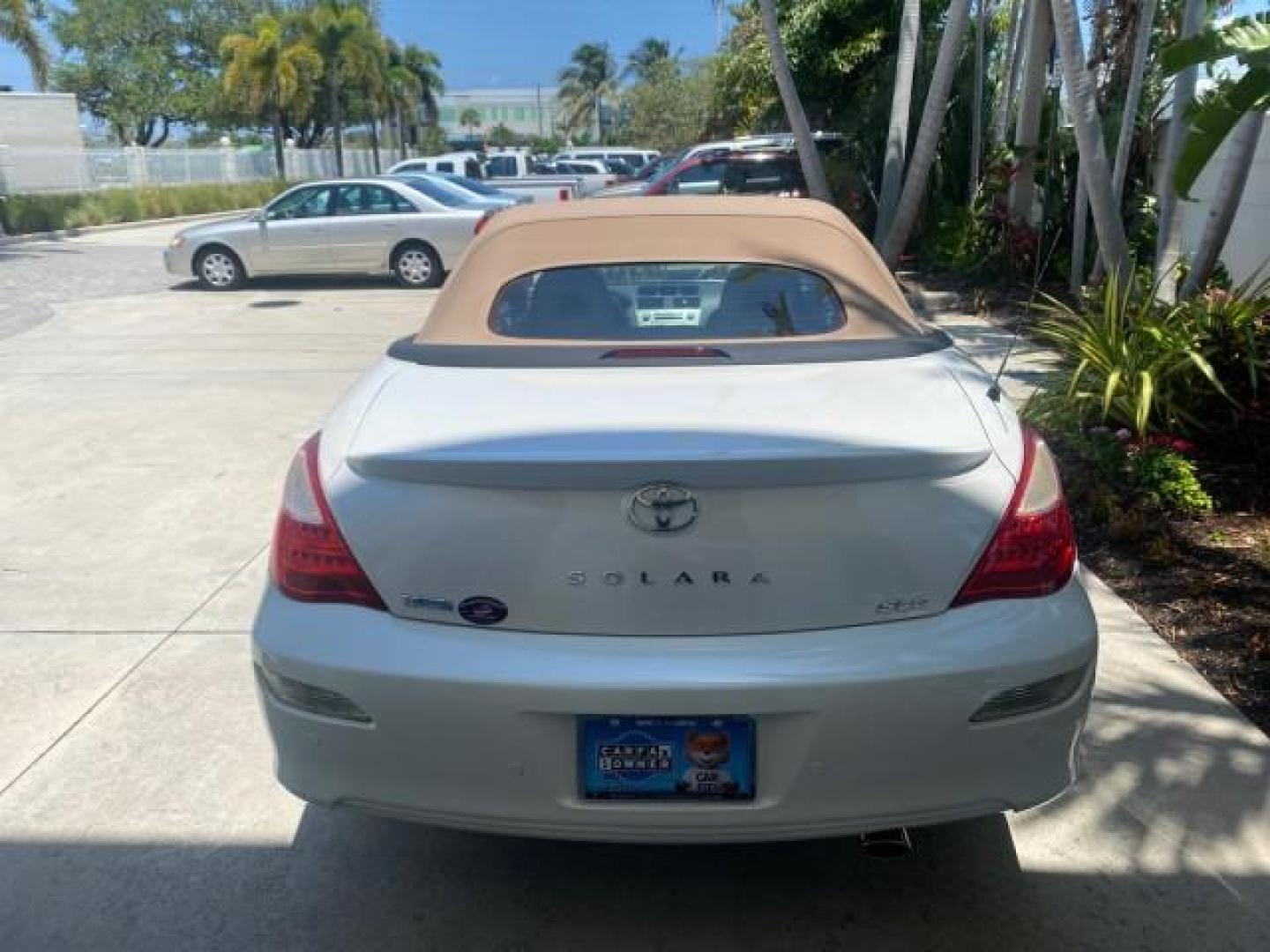 2008 Blizzard White Pearl /Ivory Toyota Camry Solara SLE 1 owner fl low miles 61,220 (4T1FA38P78U) with an 3.3L DOHC SMPI VVT-i 24-Valve V6 Engine engine, Automatic transmission, located at 4701 North Dixie Hwy, Pompano Beach, FL, 33064, (954) 422-2889, 26.240938, -80.123474 - OUR WEBPAGE FLORIDACARS1.COM HAS OVER 100 PHOTOS AND FREE CARFAX LINK 2008 TOYOTA CAMRY SOLARA SLE V6 PEARL WHITE IMMACULATE VIN: 4T1FA38P78U161195 4 T 1 F A 3 8 P 7 8 U 1 6 1 1 9 5 CONVERTIBLE 3.3L V6 F DOHC 24V 29 MPG GASOLINE FRONT WHEEL DRIVE Top Features Alloy Wheels Leather Seats Bluetooth Tec - Photo#67