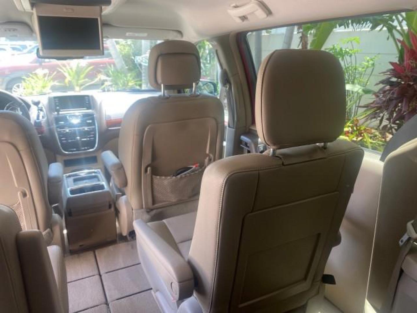 2012 Deep Cherry Red Crystal Pearl /Dark Frost Beige/Medium Frost Be Chrysler Town and Country 1 OWNER LOW MILES 58.406 (2C4RC1BG4CR) with an 3.6L V6 Cylinder Engine engine, Automatic transmission, located at 4701 North Dixie Hwy, Pompano Beach, FL, 33064, (954) 422-2889, 26.240938, -80.123474 - OUR WEBPAGE FLORIDACARS1.COM HAS OVER 100 PHOTOS AND FREE CARFAX LINK 2012 CHRYSLER TOWN AND COUNTRY TOURING VIN: 2C4RC1BG4CR189972 2 C 4 R C 1 B G 4 C R 1 8 9 9 7 2 VAN 3.6L V6 F DOHC 24V GASOLINE FRONT WHEEL DRIVE Top Features Alloy Wheels Rear Air Conditioning Bluetooth Technology Rear Entertainm - Photo#70