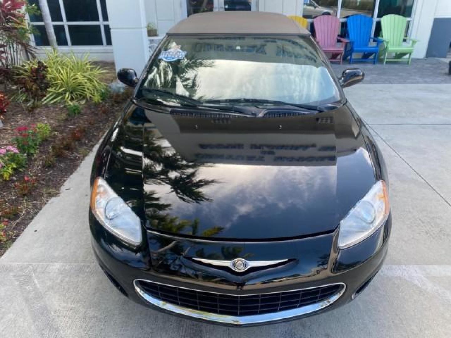 2002 Black /Sandstone Chrysler Sebring LXI 1 OWNER FL LOW MILES 22,632 (1C3EL55R32N) with an 2.7L MFI DOHC 24-Valve V6 Engine engine, Automatic transmission, located at 4701 North Dixie Hwy, Pompano Beach, FL, 33064, (954) 422-2889, 26.240938, -80.123474 - OUR WEBPAGE FLORIDACARS1.COM HAS OVER 100 PHOTOS AND FREE CARFAX LINK 2002 CHRYSLER SEBRING LXI VIN: 1C3EL55R32N294537 1 C 3 E L 5 5 R 3 2 N 2 9 4 5 3 7 CONVERTIBLE 2.7L V6 F DOHC GASOLINE FRONT WHEEL DRIVE Top Features Alloy Wheels Soft Top Cloth Seats Sunroof(s) Basic Features AM/FM Stereo CD Audi - Photo#99