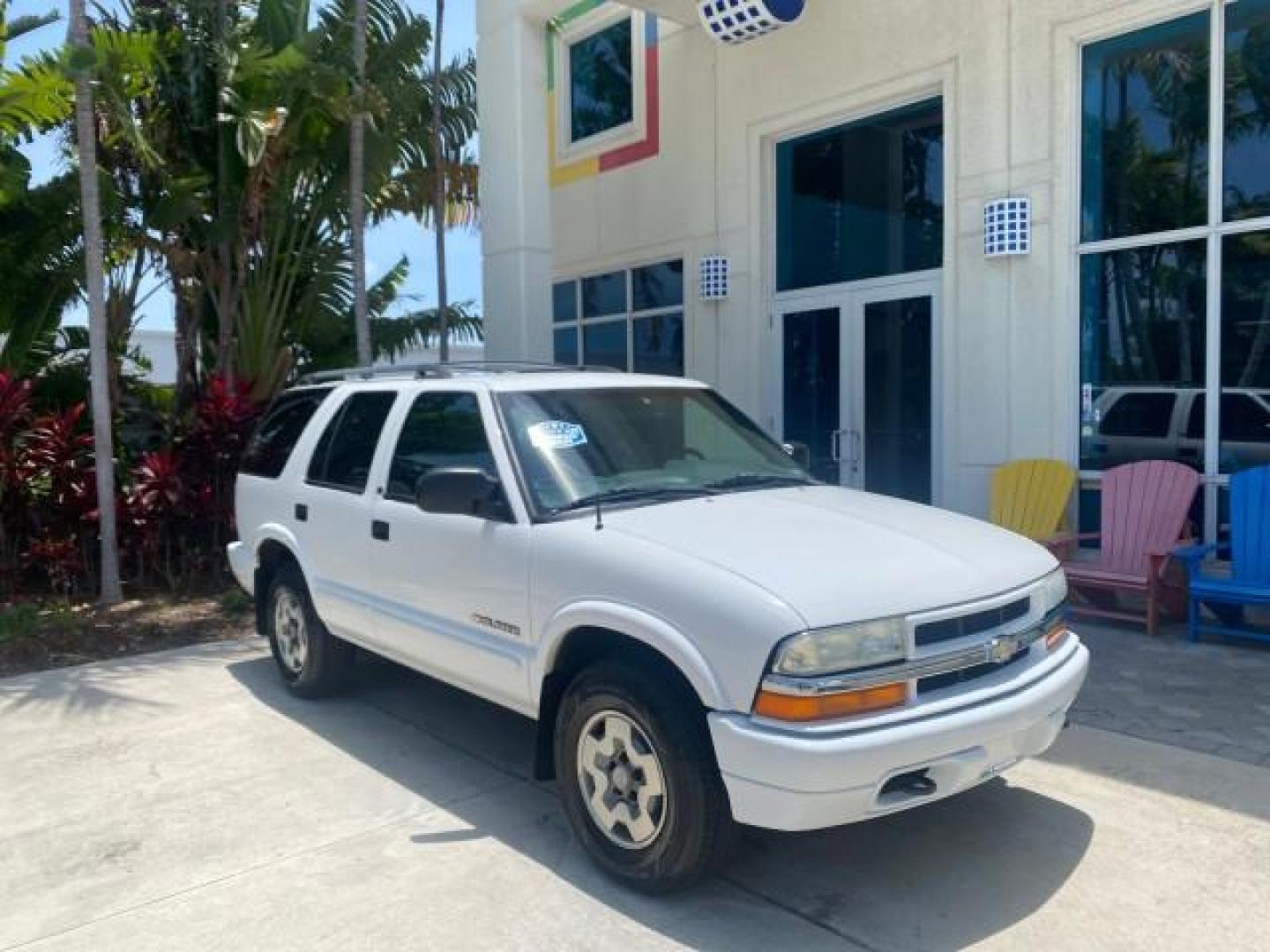 2003 Summit White /Medium Gray Chevrolet Blazer LS 4WD LOW MILES 71,072 (1GNDT13X33K) with an 4.3L Vortec 4300 V6 MFI Engine engine, Automatic transmission, located at 4701 North Dixie Hwy, Pompano Beach, FL, 33064, (954) 422-2889, 26.240938, -80.123474 - OUR WEBPAGE FLORIDACARS1.COM HAS OVER 100 PHOTOS AND FREE CARFAX LINK 2003 CHEVROLET BLAZER LS VIN: 1GNDT13X33K114534 1 G N D T 1 3 X 3 3 K 1 1 4 5 3 4 4 DOOR WAGON/SPORT UTILITY 4.3L V6 F OHV 12V GASOLINE REAR WHEEL DRIVE W/ 4X4 Top Features 4WD/AWD Alloy Wheels Cloth Seats Basic Features ABS Brake - Photo#1