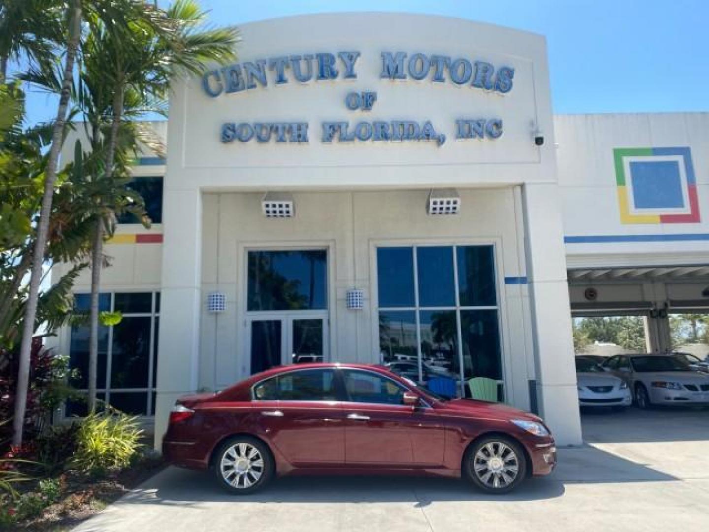 2010 Cabernet Red Pearl /Cashmere Hyundai Genesis 1 OWNER LOW MILES 38,780 (KMHGC4DE5AU) with an 3.8L DOHC V6 Engine engine, Automatic transmission, located at 4701 North Dixie Hwy, Pompano Beach, FL, 33064, (954) 422-2889, 26.240938, -80.123474 - OUR WEBPAGE FLORIDACARS1.COM HAS OVER 100 PHOTOS AND FREE CARFAX LINK 2010 HYUNDAI GENESIS 3.8L V6 $ 41,050 NEW VIN: KMHGC4DE5AU073633 K M H G C 4 D E 5 A U 0 7 3 6 3 3 SEDAN 4 DR 3.8L V6 F DOHC 24V GASOLINE REAR WHEEL DRIVE Top Features A/C Seat(s) Navigation System Alloy Wheels Parking Sensors Aut - Photo#0