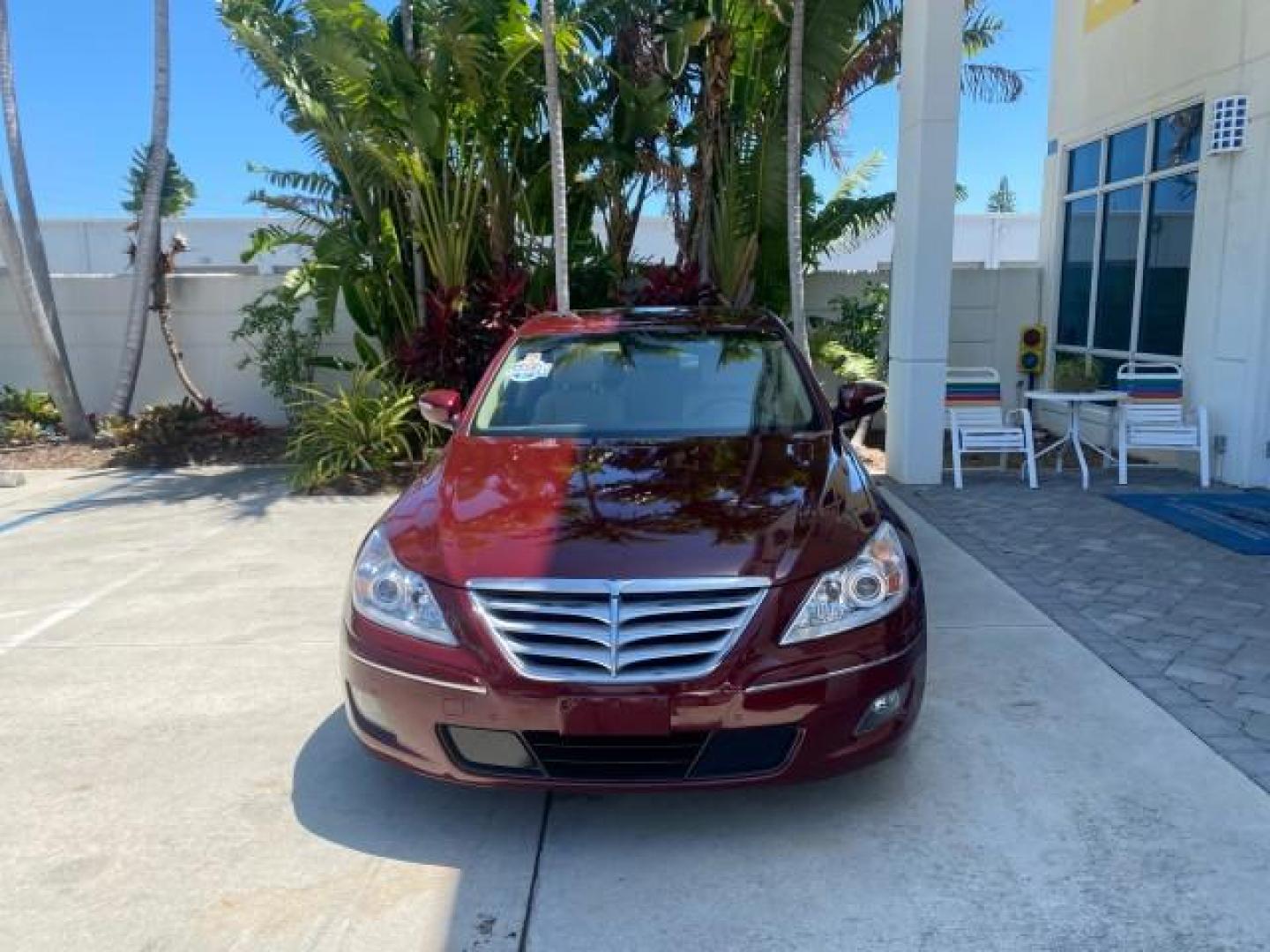 2010 Cabernet Red Pearl /Cashmere Hyundai Genesis 1 OWNER LOW MILES 38,780 (KMHGC4DE5AU) with an 3.8L DOHC V6 Engine engine, Automatic transmission, located at 4701 North Dixie Hwy, Pompano Beach, FL, 33064, (954) 422-2889, 26.240938, -80.123474 - OUR WEBPAGE FLORIDACARS1.COM HAS OVER 100 PHOTOS AND FREE CARFAX LINK 2010 HYUNDAI GENESIS 3.8L V6 $ 41,050 NEW VIN: KMHGC4DE5AU073633 K M H G C 4 D E 5 A U 0 7 3 6 3 3 SEDAN 4 DR 3.8L V6 F DOHC 24V GASOLINE REAR WHEEL DRIVE Top Features A/C Seat(s) Navigation System Alloy Wheels Parking Sensors Aut - Photo#2