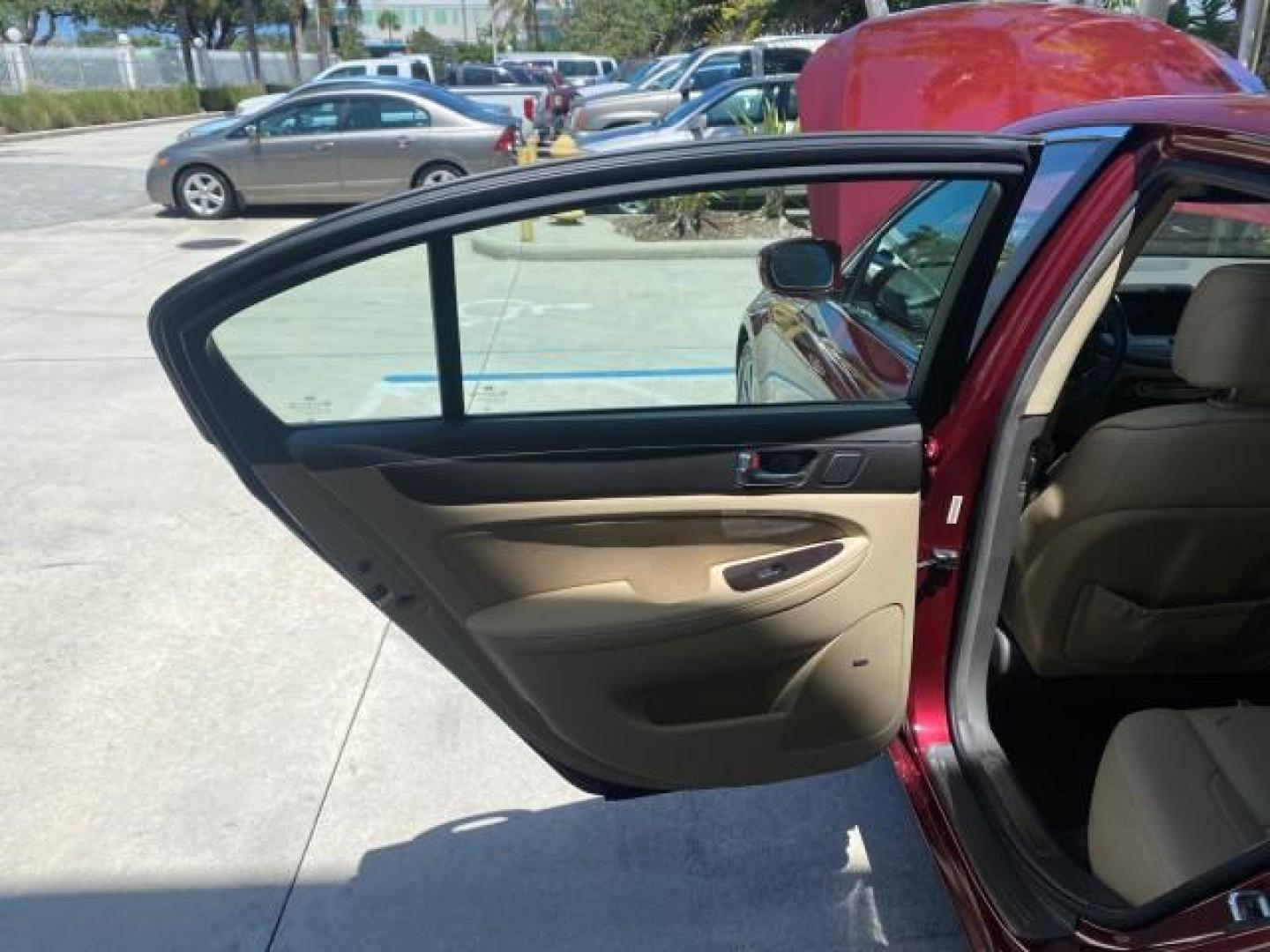 2010 Cabernet Red Pearl /Cashmere Hyundai Genesis 1 OWNER LOW MILES 38,780 (KMHGC4DE5AU) with an 3.8L DOHC V6 Engine engine, Automatic transmission, located at 4701 North Dixie Hwy, Pompano Beach, FL, 33064, (954) 422-2889, 26.240938, -80.123474 - OUR WEBPAGE FLORIDACARS1.COM HAS OVER 100 PHOTOS AND FREE CARFAX LINK 2010 HYUNDAI GENESIS 3.8L V6 $ 41,050 NEW VIN: KMHGC4DE5AU073633 K M H G C 4 D E 5 A U 0 7 3 6 3 3 SEDAN 4 DR 3.8L V6 F DOHC 24V GASOLINE REAR WHEEL DRIVE Top Features A/C Seat(s) Navigation System Alloy Wheels Parking Sensors Aut - Photo#13