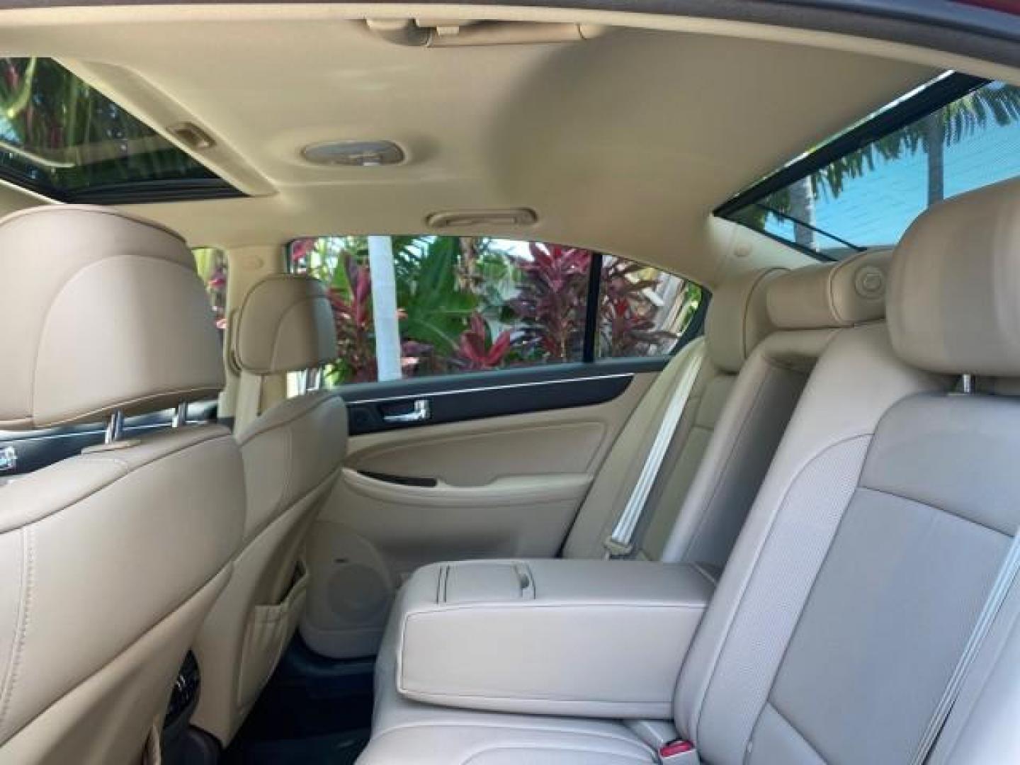 2010 Cabernet Red Pearl /Cashmere Hyundai Genesis 1 OWNER LOW MILES 38,780 (KMHGC4DE5AU) with an 3.8L DOHC V6 Engine engine, Automatic transmission, located at 4701 North Dixie Hwy, Pompano Beach, FL, 33064, (954) 422-2889, 26.240938, -80.123474 - OUR WEBPAGE FLORIDACARS1.COM HAS OVER 100 PHOTOS AND FREE CARFAX LINK 2010 HYUNDAI GENESIS 3.8L V6 $ 41,050 NEW VIN: KMHGC4DE5AU073633 K M H G C 4 D E 5 A U 0 7 3 6 3 3 SEDAN 4 DR 3.8L V6 F DOHC 24V GASOLINE REAR WHEEL DRIVE Top Features A/C Seat(s) Navigation System Alloy Wheels Parking Sensors Aut - Photo#70
