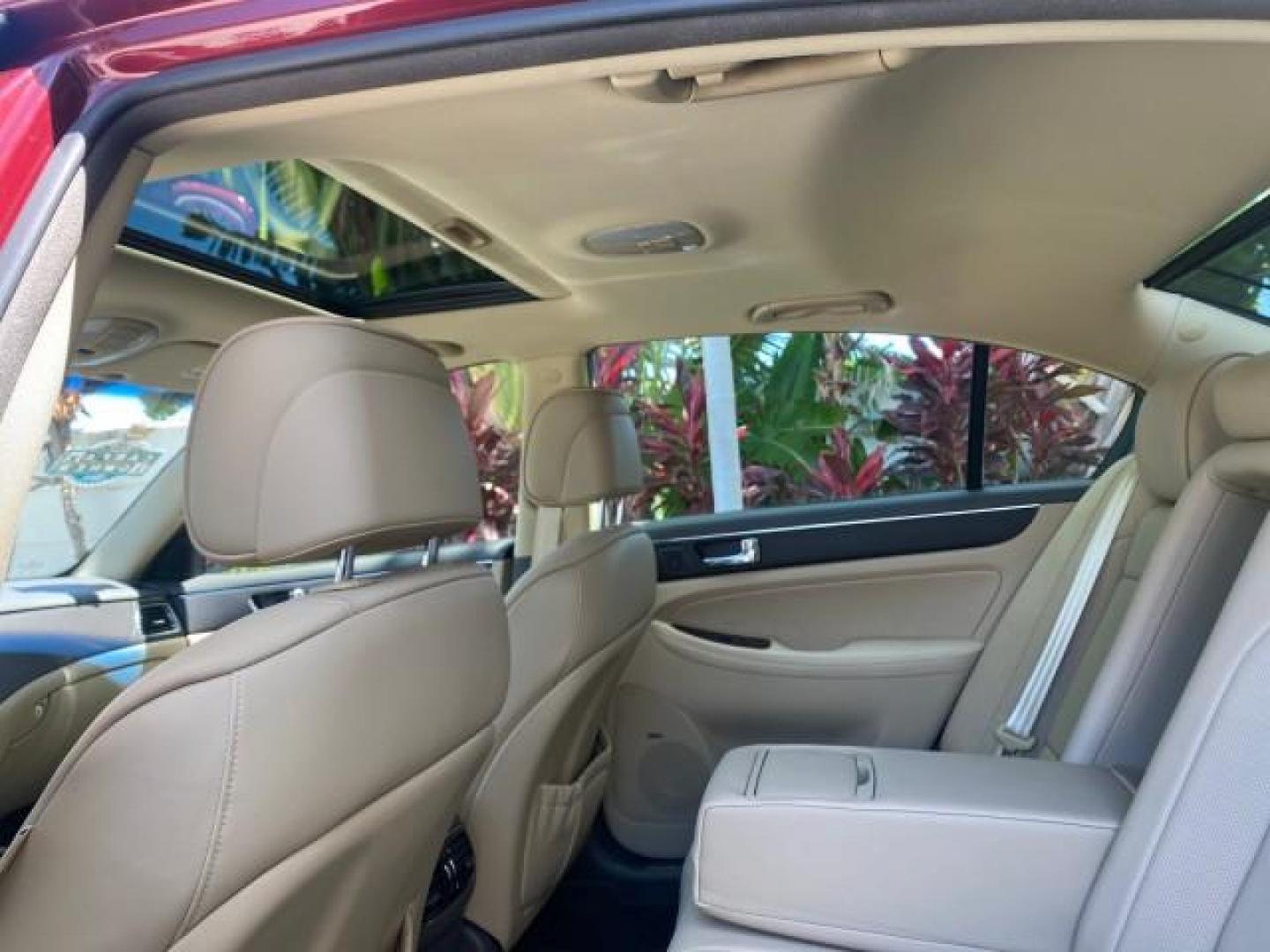 2010 Cabernet Red Pearl /Cashmere Hyundai Genesis 1 OWNER LOW MILES 38,780 (KMHGC4DE5AU) with an 3.8L DOHC V6 Engine engine, Automatic transmission, located at 4701 North Dixie Hwy, Pompano Beach, FL, 33064, (954) 422-2889, 26.240938, -80.123474 - OUR WEBPAGE FLORIDACARS1.COM HAS OVER 100 PHOTOS AND FREE CARFAX LINK 2010 HYUNDAI GENESIS 3.8L V6 $ 41,050 NEW VIN: KMHGC4DE5AU073633 K M H G C 4 D E 5 A U 0 7 3 6 3 3 SEDAN 4 DR 3.8L V6 F DOHC 24V GASOLINE REAR WHEEL DRIVE Top Features A/C Seat(s) Navigation System Alloy Wheels Parking Sensors Aut - Photo#71
