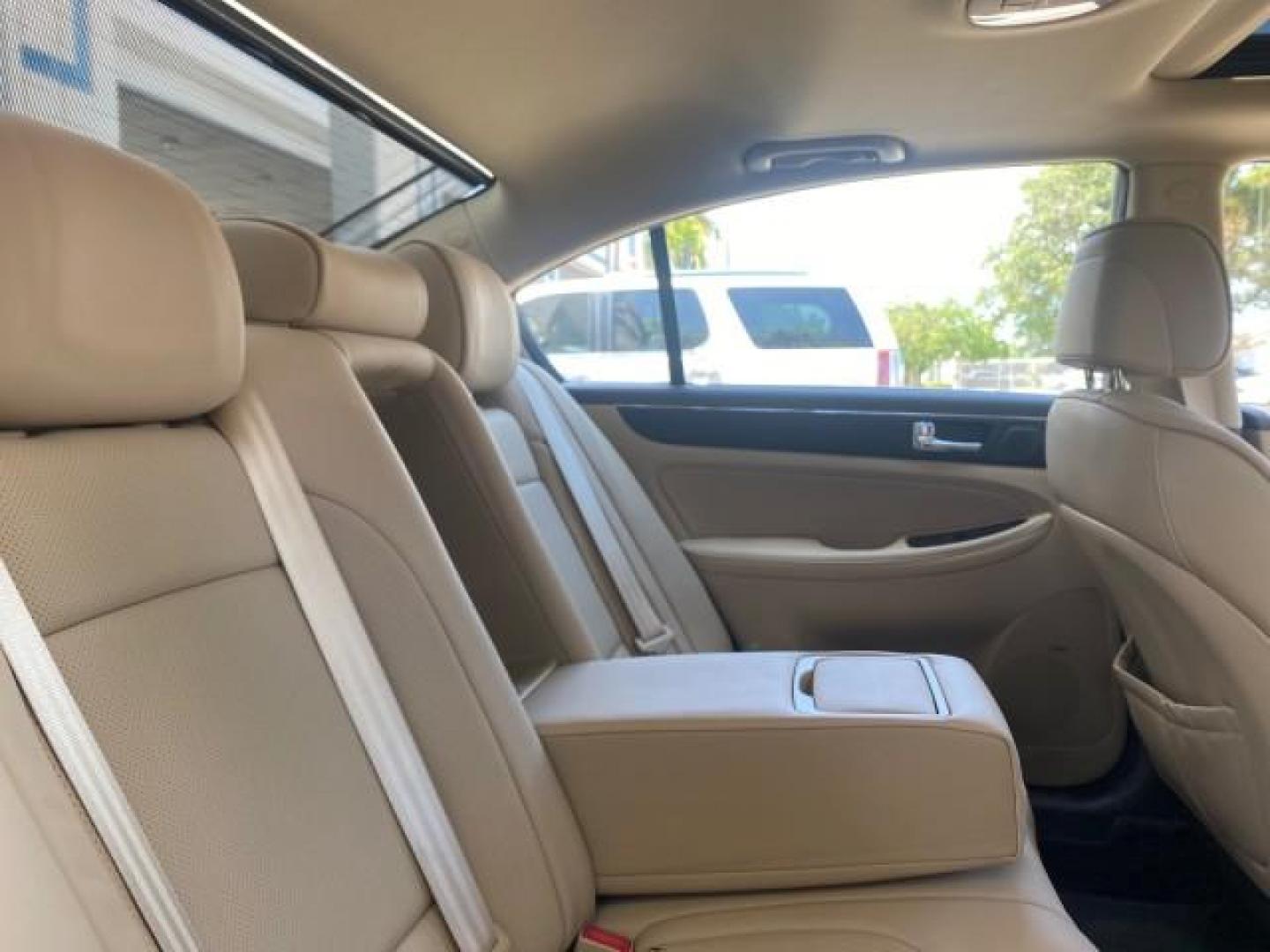 2010 Cabernet Red Pearl /Cashmere Hyundai Genesis 1 OWNER LOW MILES 38,780 (KMHGC4DE5AU) with an 3.8L DOHC V6 Engine engine, Automatic transmission, located at 4701 North Dixie Hwy, Pompano Beach, FL, 33064, (954) 422-2889, 26.240938, -80.123474 - OUR WEBPAGE FLORIDACARS1.COM HAS OVER 100 PHOTOS AND FREE CARFAX LINK 2010 HYUNDAI GENESIS 3.8L V6 $ 41,050 NEW VIN: KMHGC4DE5AU073633 K M H G C 4 D E 5 A U 0 7 3 6 3 3 SEDAN 4 DR 3.8L V6 F DOHC 24V GASOLINE REAR WHEEL DRIVE Top Features A/C Seat(s) Navigation System Alloy Wheels Parking Sensors Aut - Photo#97