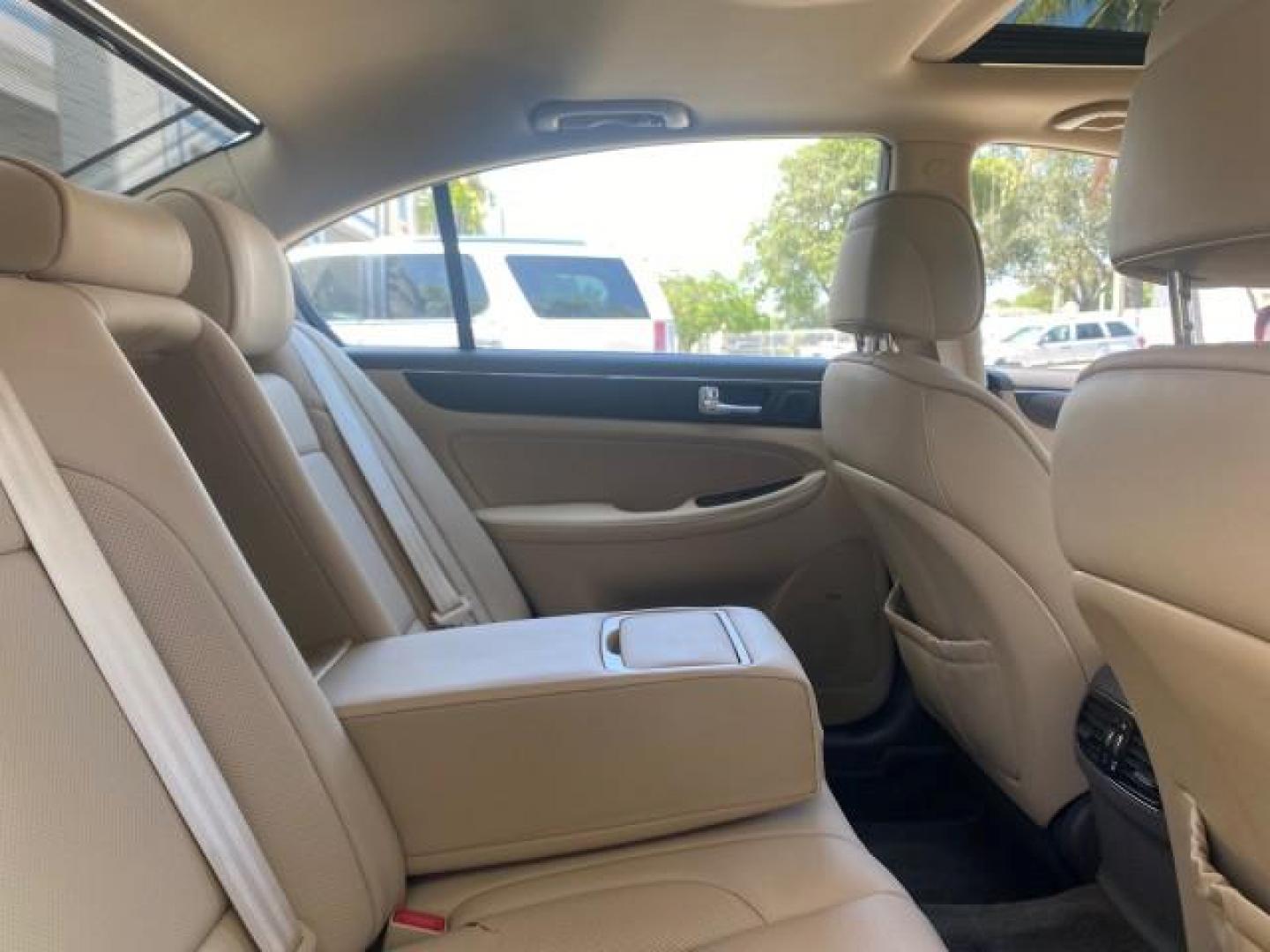 2010 Cabernet Red Pearl /Cashmere Hyundai Genesis 1 OWNER LOW MILES 38,780 (KMHGC4DE5AU) with an 3.8L DOHC V6 Engine engine, Automatic transmission, located at 4701 North Dixie Hwy, Pompano Beach, FL, 33064, (954) 422-2889, 26.240938, -80.123474 - OUR WEBPAGE FLORIDACARS1.COM HAS OVER 100 PHOTOS AND FREE CARFAX LINK 2010 HYUNDAI GENESIS 3.8L V6 $ 41,050 NEW VIN: KMHGC4DE5AU073633 K M H G C 4 D E 5 A U 0 7 3 6 3 3 SEDAN 4 DR 3.8L V6 F DOHC 24V GASOLINE REAR WHEEL DRIVE Top Features A/C Seat(s) Navigation System Alloy Wheels Parking Sensors Aut - Photo#98