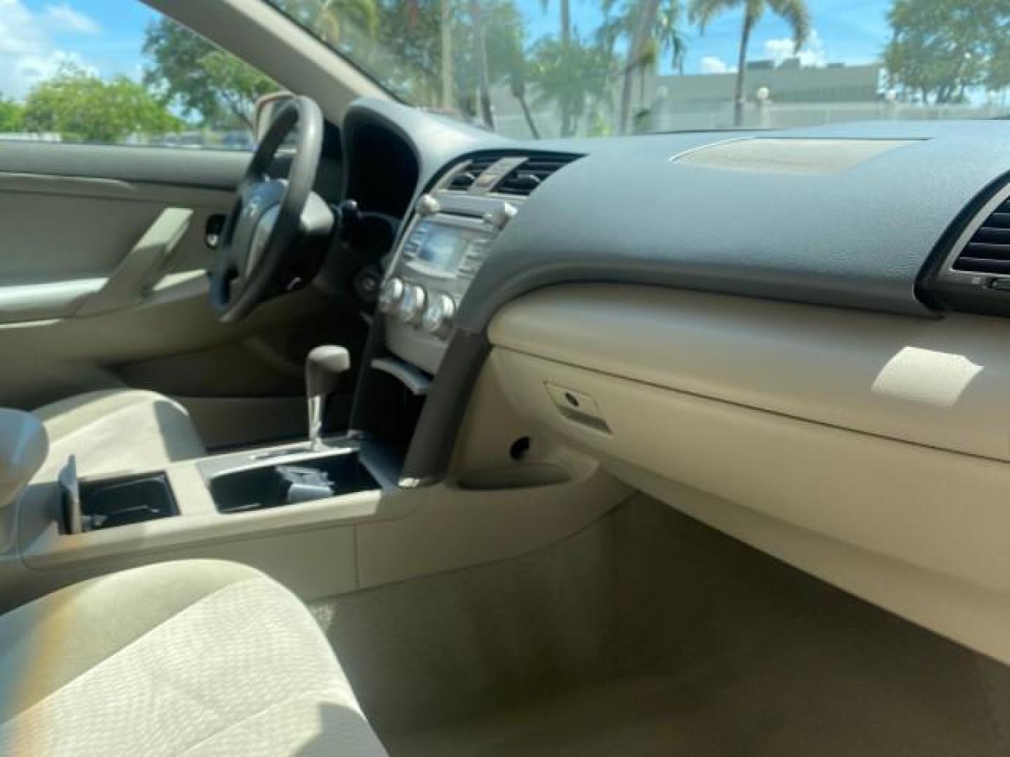2010 Sandy Beach Metallic /Bisque Toyota Camry LE 1 OWNER LOW MILES 27,079 (4T1BF3EK1AU) with an 2.5L 4-Cyl Engine engine, Automatic transmission, located at 4701 North Dixie Hwy, Pompano Beach, FL, 33064, (954) 422-2889, 26.240938, -80.123474 - OUR WEBPAGE FLORIDACARS1.COM HAS OVER 100 PHOTOS AND FREE CARFAX LINK 2010 TOYOTA CAMRY LE WE WILL ADD NEW TIRES! VIN: 4T1BF3EK1AU533077 4 T 1 B F 3 E K 1 A U 5 3 3 0 7 7 SEDAN 4 DR 2.5L I4 F DOHC 16V 32 MPG GASOLINE FRONT WHEEL DRIVE Top Features Cloth Seats Basic Features ABS Brakes Auxiliary Audi - Photo#96