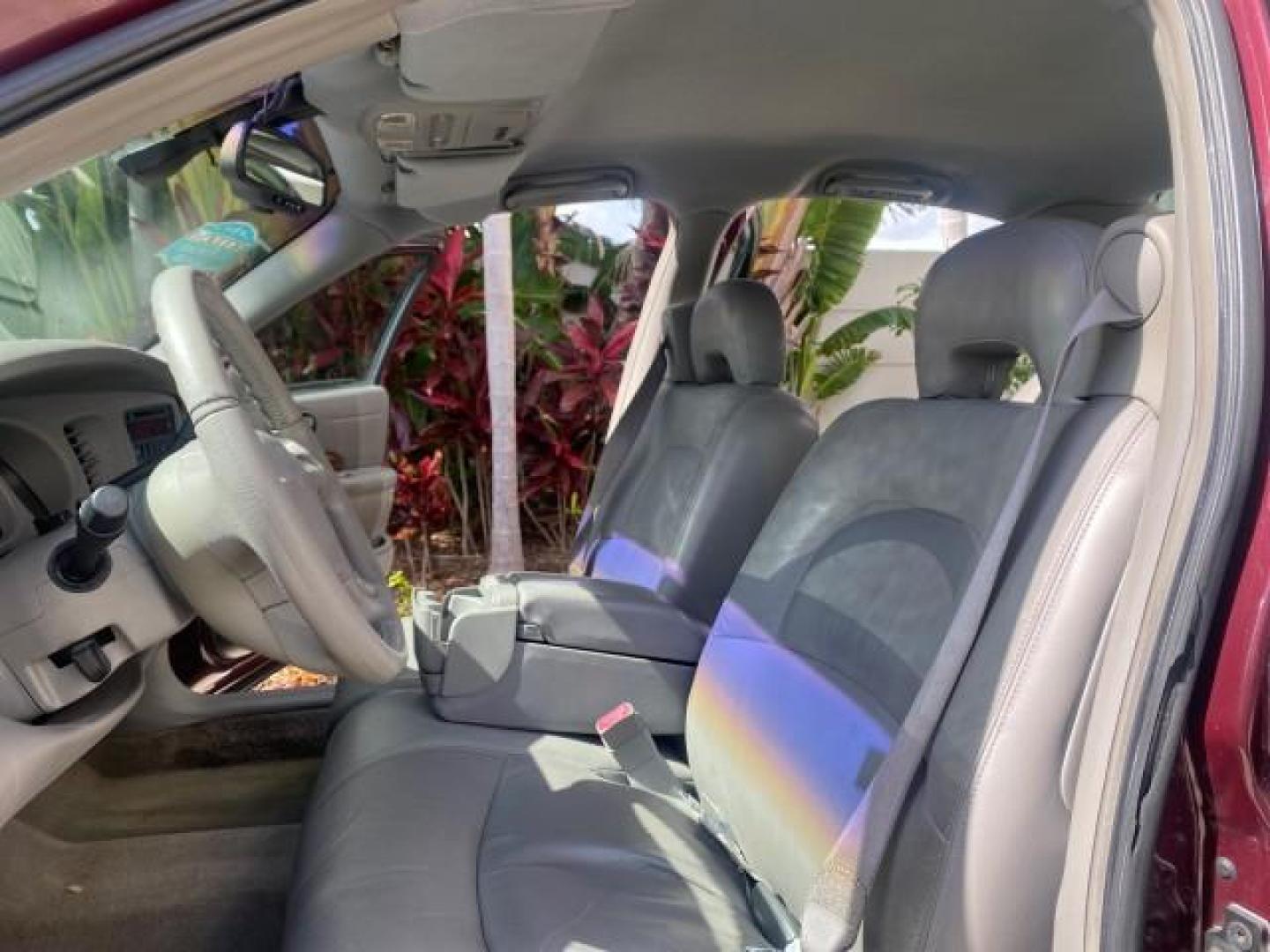 2003 Cabernet Red Metallic /Medium Gray Buick LeSabre Limited 1 OWNER FL LOW MILES 72,247 (1G4HR54KX3U) with an 3.8L 3800 V6 SFI Engine engine, Automatic transmission, located at 4701 North Dixie Hwy, Pompano Beach, FL, 33064, (954) 422-2889, 26.240938, -80.123474 - OUR WEBPAGE FLORIDACARS1.COM HAS OVER 100 PHOTOS AND FREE CARFAX LINK 2003 BUICK LESABRE LIMITED $ 31,795 NEW VIN: 1G4HR54KX3U187919 1 G 4 H R 5 4 K X 3 U 1 8 7 9 1 9 SEDAN 4 DR 3.8L V6 F 12V GASOLINE 29 MPG FRONT WHEEL DRIVE Top Features Alloy Wheels Front Seat Heaters Leather Seats Rear Seat Heate - Photo#10