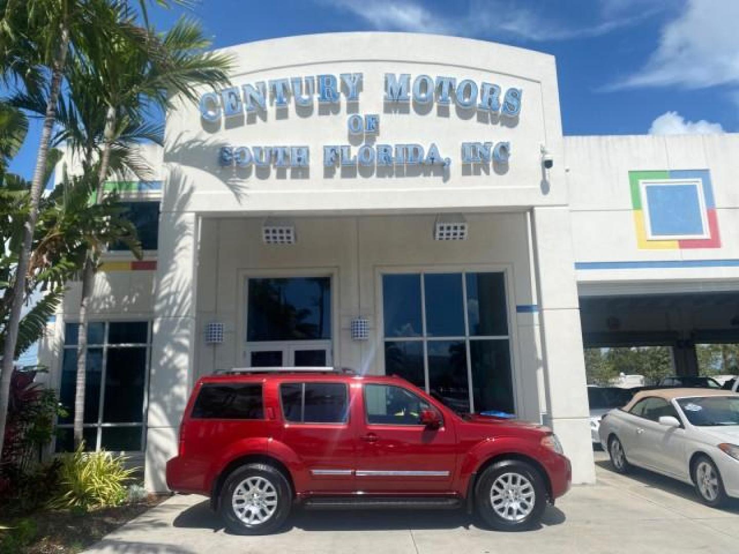 2011 Red Brick /Graphite Nissan Pathfinder LE 1 OWNER LOW MILES 54,257 (5N1AR1NN2BC) with an 4.0L DOHC 24-Valve V6 Engine engine, Automatic transmission, located at 4701 North Dixie Hwy, Pompano Beach, FL, 33064, (954) 422-2889, 26.240938, -80.123474 - OUR WEBPAGE FLORIDACARS1.COM HAS OVER 100 PHOTOS AND FREE CARFAX LINK 2011 NISSAN PATHFINDER S VIN: 5N1AR1NN2BC610435 5 N 1 A R 1 N N 2 B C 6 1 0 4 3 5 4 DOOR WAGON/SPORT UTILITY 4.0L V6 F DOHC 24V GASOLINE REAR WHEEL DRIVE Top Features Alloy Wheels BOSE Sound System Fold-Away Third Row Front Seat H - Photo#0