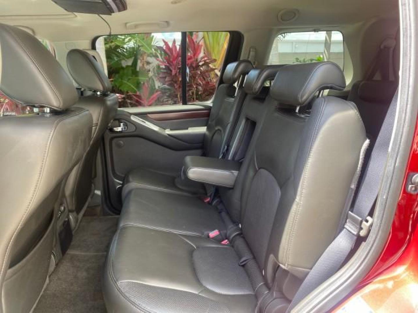 2011 Red Brick /Graphite Nissan Pathfinder LE 1 OWNER LOW MILES 54,257 (5N1AR1NN2BC) with an 4.0L DOHC 24-Valve V6 Engine engine, Automatic transmission, located at 4701 North Dixie Hwy, Pompano Beach, FL, 33064, (954) 422-2889, 26.240938, -80.123474 - OUR WEBPAGE FLORIDACARS1.COM HAS OVER 100 PHOTOS AND FREE CARFAX LINK 2011 NISSAN PATHFINDER S VIN: 5N1AR1NN2BC610435 5 N 1 A R 1 N N 2 B C 6 1 0 4 3 5 4 DOOR WAGON/SPORT UTILITY 4.0L V6 F DOHC 24V GASOLINE REAR WHEEL DRIVE Top Features Alloy Wheels BOSE Sound System Fold-Away Third Row Front Seat H - Photo#70