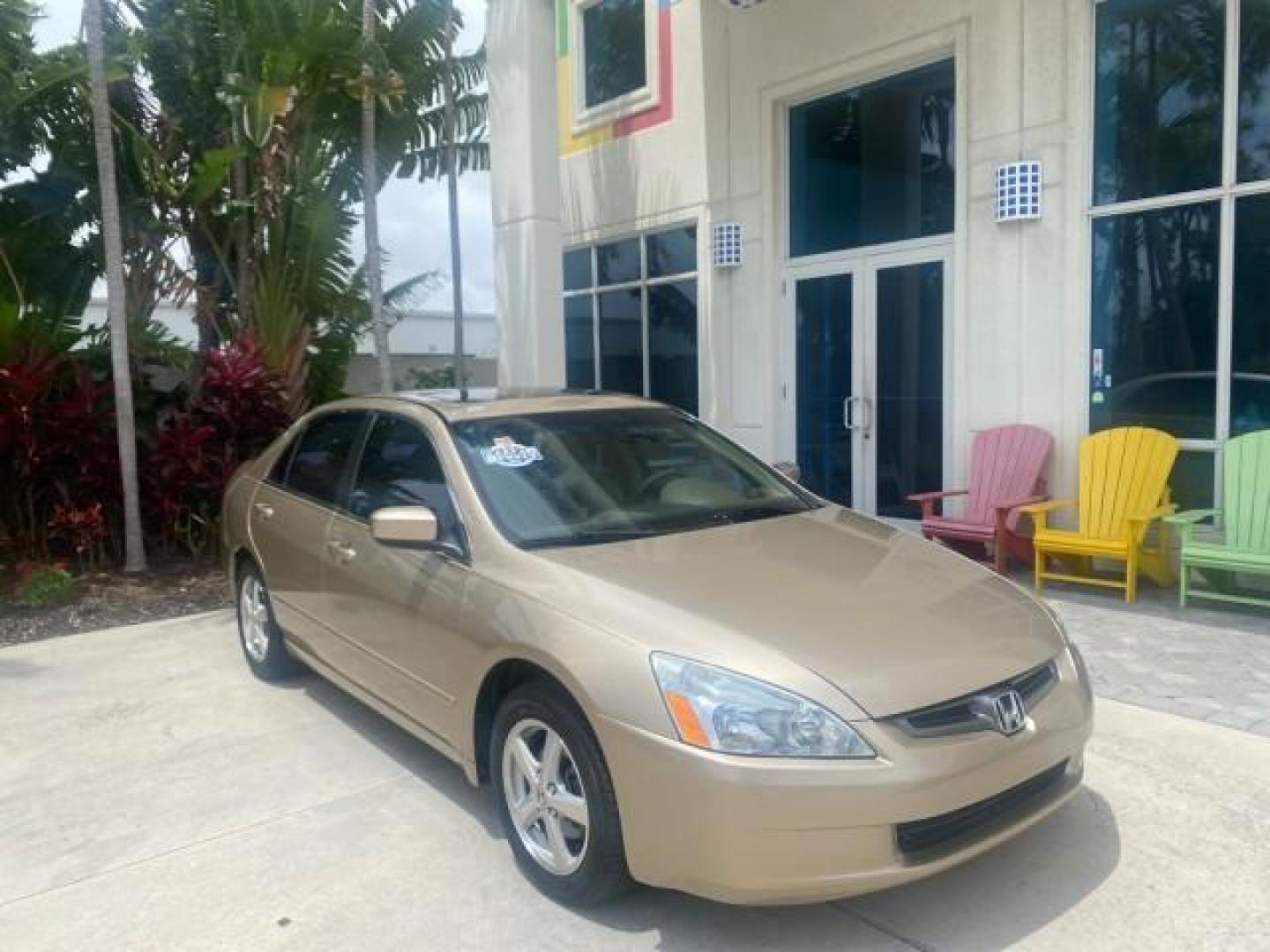 2004 Graphite Pearl /Ivory Honda Accord Sdn EX 1 OWNER LOW MILES 63,652 (1HGCM56614A) with an 2.4L DOHC MPFI 16-Valve i-VTEC I4 Engine engine, Automatic transmission, located at 4701 North Dixie Hwy, Pompano Beach, FL, 33064, (954) 422-2889, 26.240938, -80.123474 - OUR WEBPAGE FLORIDACARS1.COM HAS OVER 100 PHOTOS AND FREE CARFAX LINK 2004 HONDA ACCORD EX VIN: 1HGCM56614A033648 1 H G C M 5 6 6 1 4 A 0 3 3 6 4 8 SEDAN 4 DR 2.4L I4 F DOHC GASOLINE FRONT WHEEL DRIVE Top Features Alloy Wheels Cloth Seats Sunroof(s) Basic Features ABS Brakes AM/FM Stereo Air Conditi - Photo#1