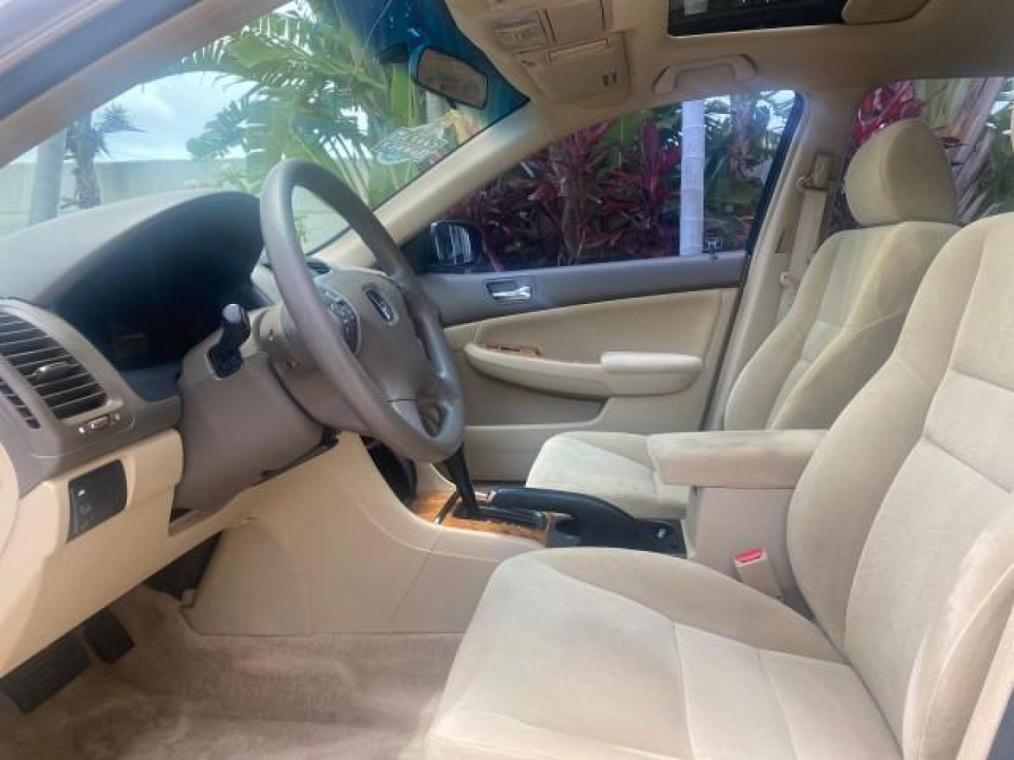 2004 Graphite Pearl /Ivory Honda Accord Sdn EX 1 OWNER LOW MILES 63,652 (1HGCM56614A) with an 2.4L DOHC MPFI 16-Valve i-VTEC I4 Engine engine, Automatic transmission, located at 4701 North Dixie Hwy, Pompano Beach, FL, 33064, (954) 422-2889, 26.240938, -80.123474 - OUR WEBPAGE FLORIDACARS1.COM HAS OVER 100 PHOTOS AND FREE CARFAX LINK 2004 HONDA ACCORD EX VIN: 1HGCM56614A033648 1 H G C M 5 6 6 1 4 A 0 3 3 6 4 8 SEDAN 4 DR 2.4L I4 F DOHC GASOLINE FRONT WHEEL DRIVE Top Features Alloy Wheels Cloth Seats Sunroof(s) Basic Features ABS Brakes AM/FM Stereo Air Conditi - Photo#35