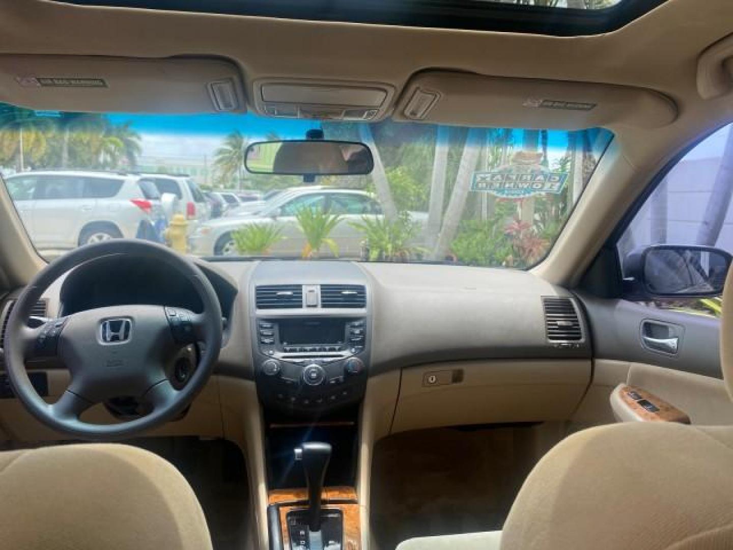 2004 Graphite Pearl /Ivory Honda Accord Sdn EX 1 OWNER LOW MILES 63,652 (1HGCM56614A) with an 2.4L DOHC MPFI 16-Valve i-VTEC I4 Engine engine, Automatic transmission, located at 4701 North Dixie Hwy, Pompano Beach, FL, 33064, (954) 422-2889, 26.240938, -80.123474 - OUR WEBPAGE FLORIDACARS1.COM HAS OVER 100 PHOTOS AND FREE CARFAX LINK 2004 HONDA ACCORD EX VIN: 1HGCM56614A033648 1 H G C M 5 6 6 1 4 A 0 3 3 6 4 8 SEDAN 4 DR 2.4L I4 F DOHC GASOLINE FRONT WHEEL DRIVE Top Features Alloy Wheels Cloth Seats Sunroof(s) Basic Features ABS Brakes AM/FM Stereo Air Conditi - Photo#72