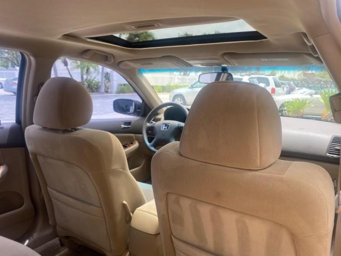 2004 Graphite Pearl /Ivory Honda Accord Sdn EX 1 OWNER LOW MILES 63,652 (1HGCM56614A) with an 2.4L DOHC MPFI 16-Valve i-VTEC I4 Engine engine, Automatic transmission, located at 4701 North Dixie Hwy, Pompano Beach, FL, 33064, (954) 422-2889, 26.240938, -80.123474 - OUR WEBPAGE FLORIDACARS1.COM HAS OVER 100 PHOTOS AND FREE CARFAX LINK 2004 HONDA ACCORD EX VIN: 1HGCM56614A033648 1 H G C M 5 6 6 1 4 A 0 3 3 6 4 8 SEDAN 4 DR 2.4L I4 F DOHC GASOLINE FRONT WHEEL DRIVE Top Features Alloy Wheels Cloth Seats Sunroof(s) Basic Features ABS Brakes AM/FM Stereo Air Conditi - Photo#98