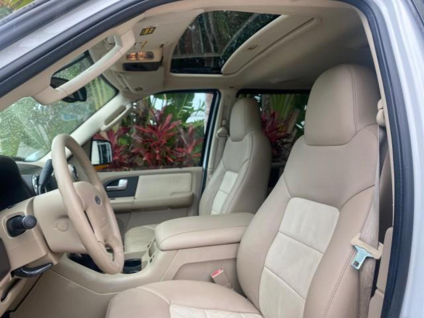 2003 Oxford White /Medium Parchment Ford Expedition Eddie Bauer 1 OWNER (1FMFU17L83L) with an 5.4L SOHC SEFI V8 Triton Engine engine, Automatic transmission, located at 4701 North Dixie Hwy, Pompano Beach, FL, 33064, (954) 422-2889, 26.240938, -80.123474 - OUR WEBPAGE FLORIDACARS1.COM HAS OVER 100 PHOTOS AND FREE CARFAX LINK 2003 FORD EXPEDITION EDDIE BAUER VIN: 1FMFU17L83LB96384 1 F M F U 1 7 L 8 3 L B 9 6 3 8 4 4 DOOR WAGON/SPORT UTILITY 5.4L V8 F SOHC 16V GASOLINE REAR WHEEL DRIVE Top Features Alloy Wheels Audiophile Sound System Front Seat Heaters - Photo#33