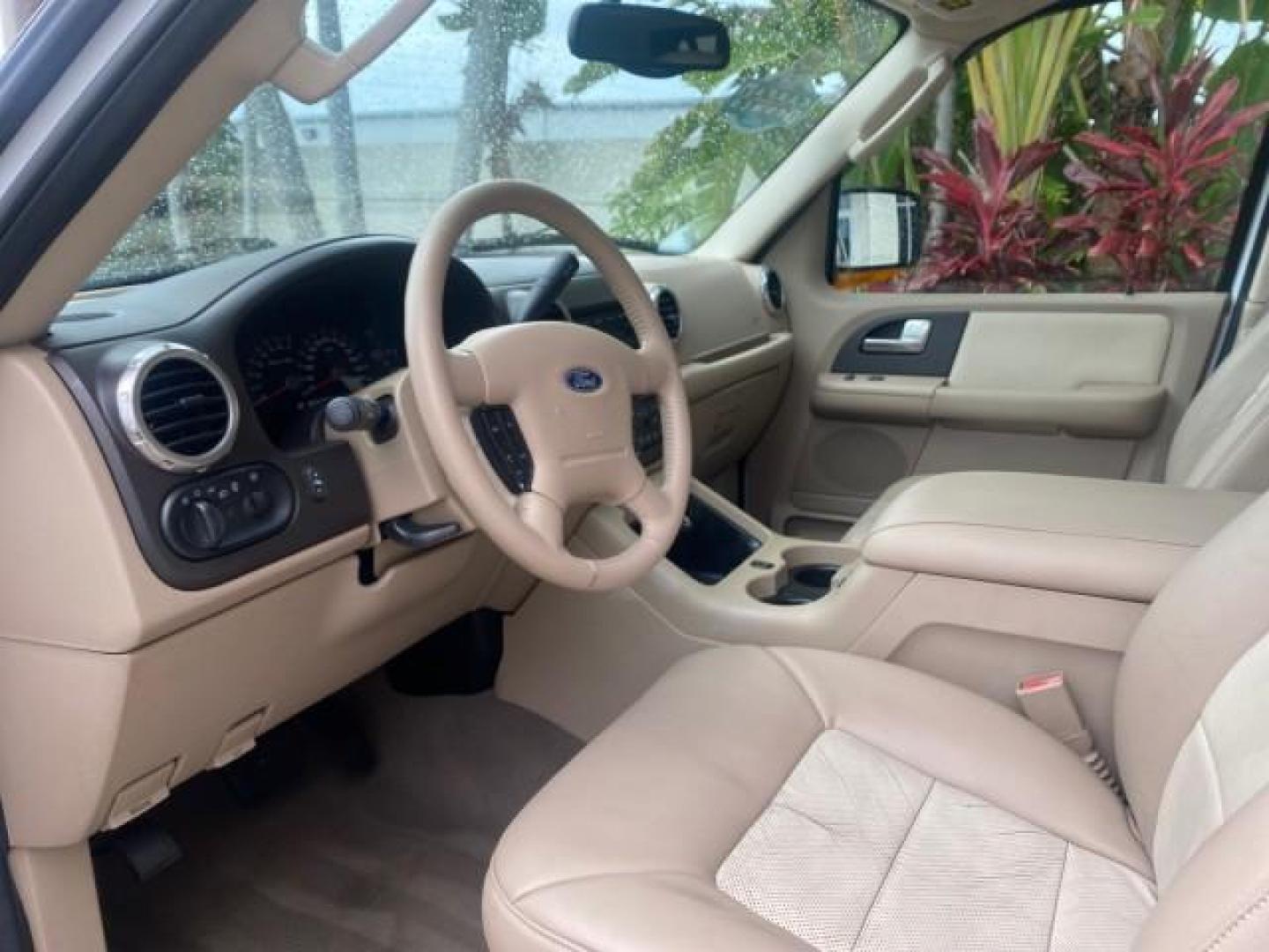 2003 Oxford White /Medium Parchment Ford Expedition Eddie Bauer 1 OWNER (1FMFU17L83L) with an 5.4L SOHC SEFI V8 Triton Engine engine, Automatic transmission, located at 4701 North Dixie Hwy, Pompano Beach, FL, 33064, (954) 422-2889, 26.240938, -80.123474 - OUR WEBPAGE FLORIDACARS1.COM HAS OVER 100 PHOTOS AND FREE CARFAX LINK 2003 FORD EXPEDITION EDDIE BAUER VIN: 1FMFU17L83LB96384 1 F M F U 1 7 L 8 3 L B 9 6 3 8 4 4 DOOR WAGON/SPORT UTILITY 5.4L V8 F SOHC 16V GASOLINE REAR WHEEL DRIVE Top Features Alloy Wheels Audiophile Sound System Front Seat Heaters - Photo#37