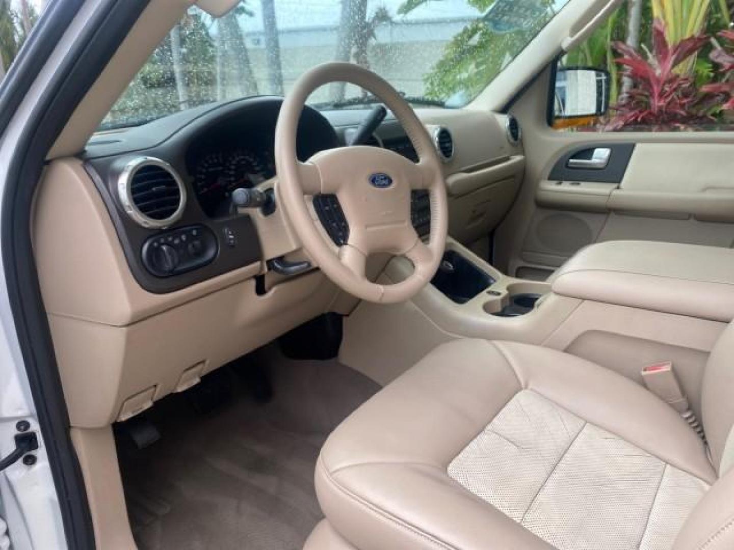 2003 Oxford White /Medium Parchment Ford Expedition Eddie Bauer 1 OWNER (1FMFU17L83L) with an 5.4L SOHC SEFI V8 Triton Engine engine, Automatic transmission, located at 4701 North Dixie Hwy, Pompano Beach, FL, 33064, (954) 422-2889, 26.240938, -80.123474 - OUR WEBPAGE FLORIDACARS1.COM HAS OVER 100 PHOTOS AND FREE CARFAX LINK 2003 FORD EXPEDITION EDDIE BAUER VIN: 1FMFU17L83LB96384 1 F M F U 1 7 L 8 3 L B 9 6 3 8 4 4 DOOR WAGON/SPORT UTILITY 5.4L V8 F SOHC 16V GASOLINE REAR WHEEL DRIVE Top Features Alloy Wheels Audiophile Sound System Front Seat Heaters - Photo#38