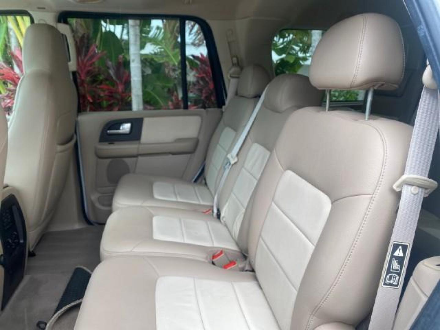 2003 Oxford White /Medium Parchment Ford Expedition Eddie Bauer 1 OWNER (1FMFU17L83L) with an 5.4L SOHC SEFI V8 Triton Engine engine, Automatic transmission, located at 4701 North Dixie Hwy, Pompano Beach, FL, 33064, (954) 422-2889, 26.240938, -80.123474 - OUR WEBPAGE FLORIDACARS1.COM HAS OVER 100 PHOTOS AND FREE CARFAX LINK 2003 FORD EXPEDITION EDDIE BAUER VIN: 1FMFU17L83LB96384 1 F M F U 1 7 L 8 3 L B 9 6 3 8 4 4 DOOR WAGON/SPORT UTILITY 5.4L V8 F SOHC 16V GASOLINE REAR WHEEL DRIVE Top Features Alloy Wheels Audiophile Sound System Front Seat Heaters - Photo#69